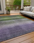 Addison Rugs Haelor Green Washable Indoor-Outdoor Rug