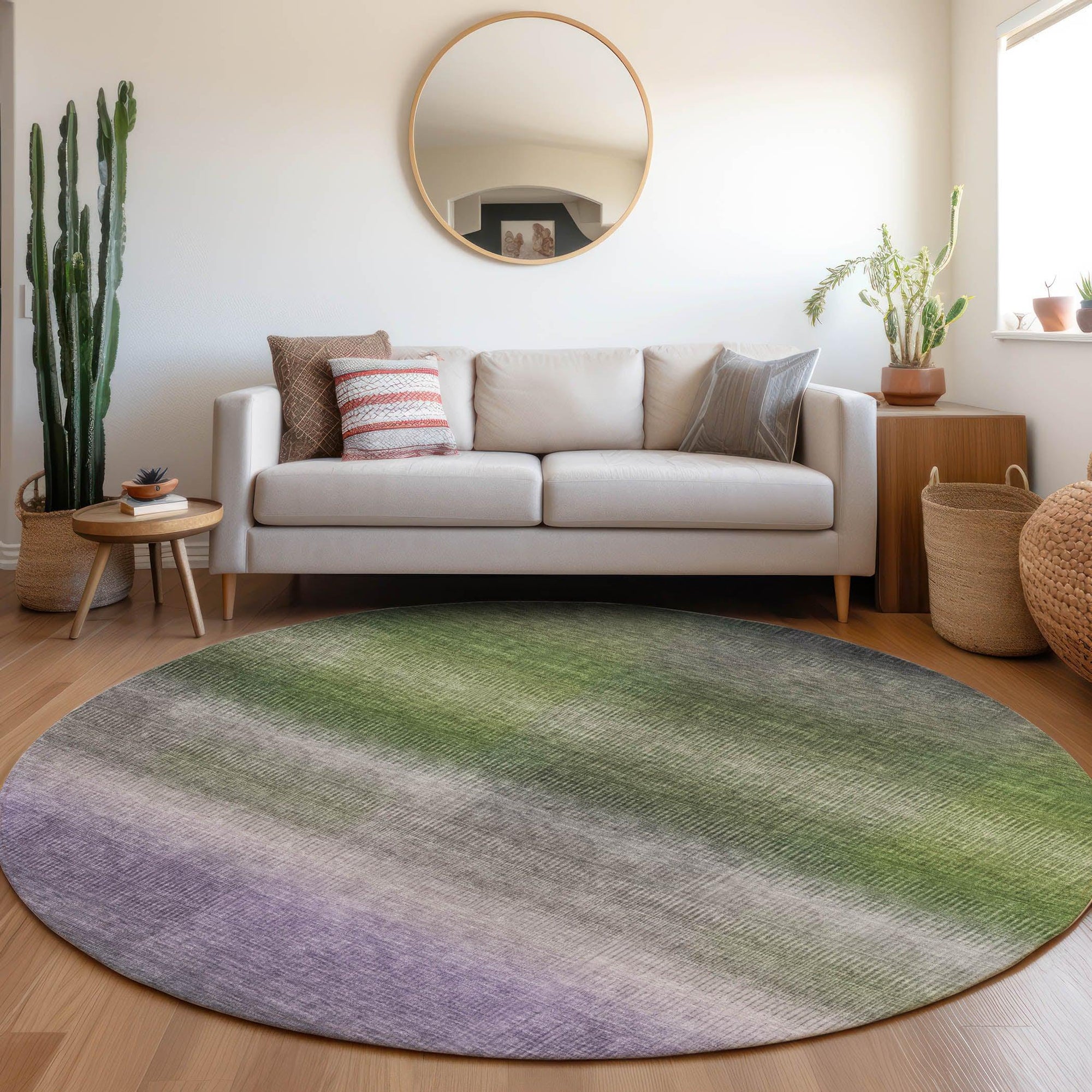 Addison Rugs Haelor Green Washable Indoor-Outdoor Rug