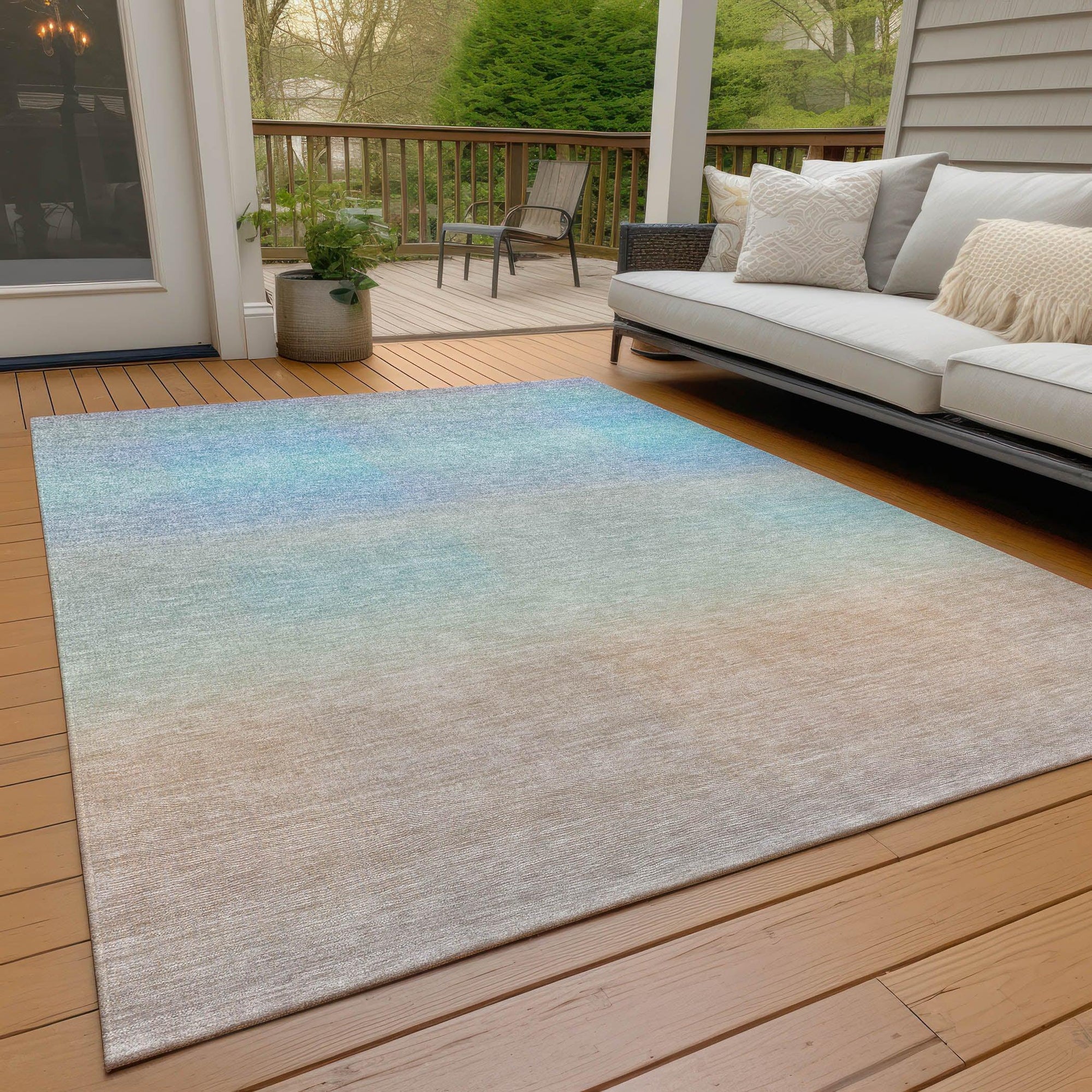 Addison Rugs Haelor Sky Washable Indoor-Outdoor Rug