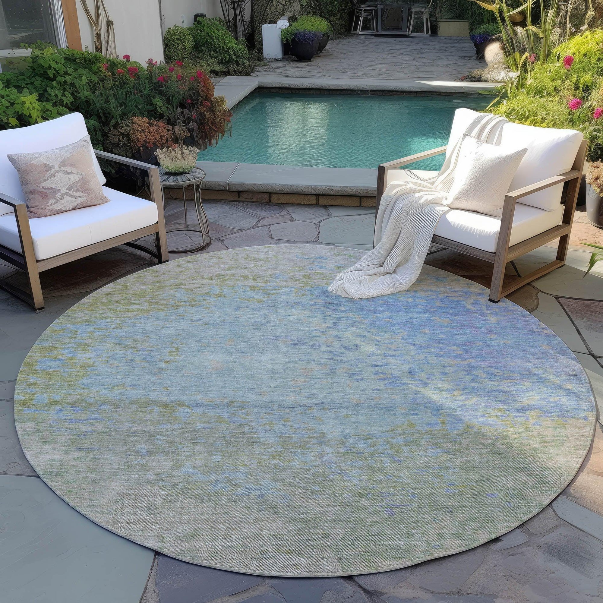 Addison Rugs Iriain Sky Washable Indoor-Outdoor Rug