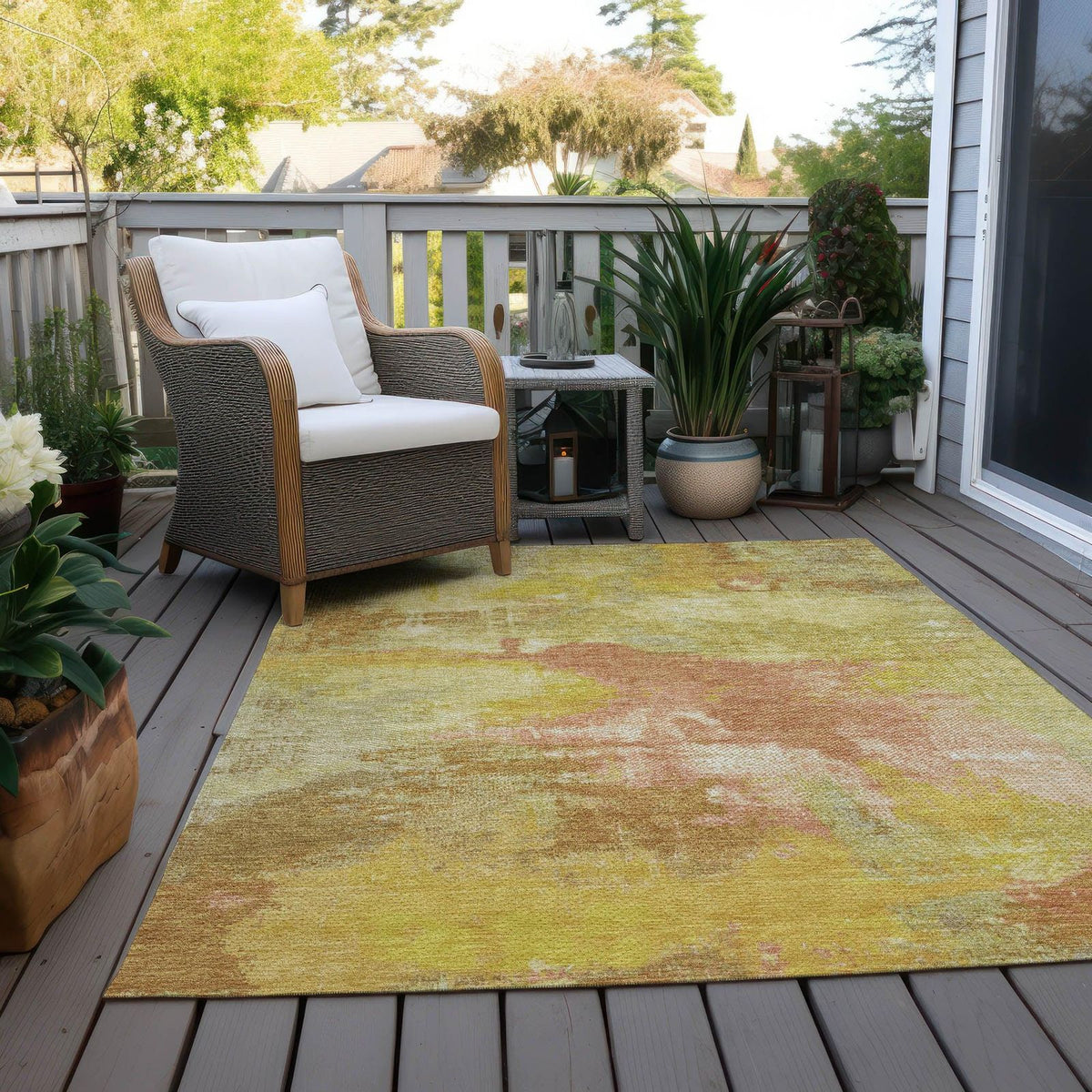 Addison Rugs Iriara Aloe Washable Indoor-Outdoor Rug