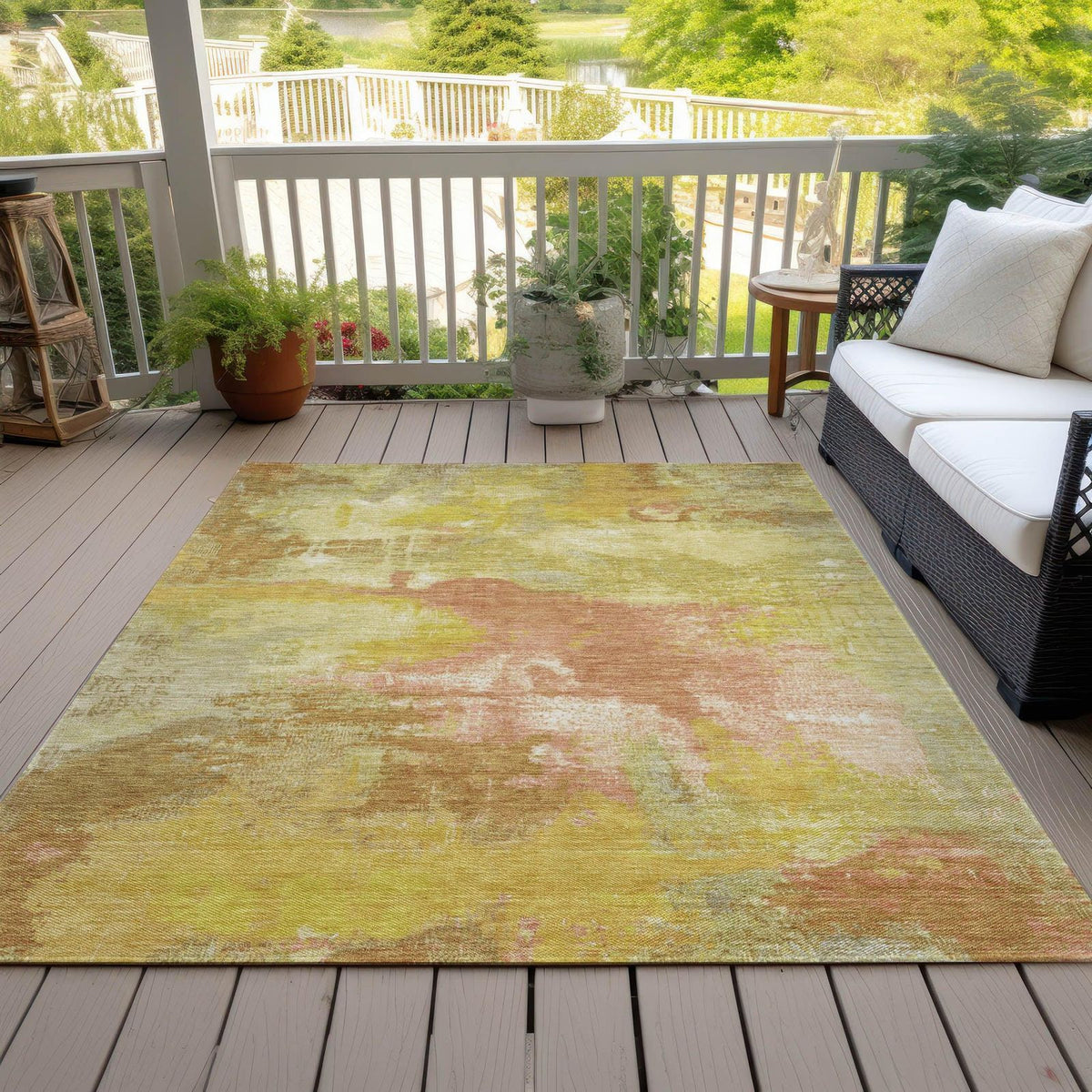 Addison Rugs Iriara Aloe Washable Indoor-Outdoor Rug