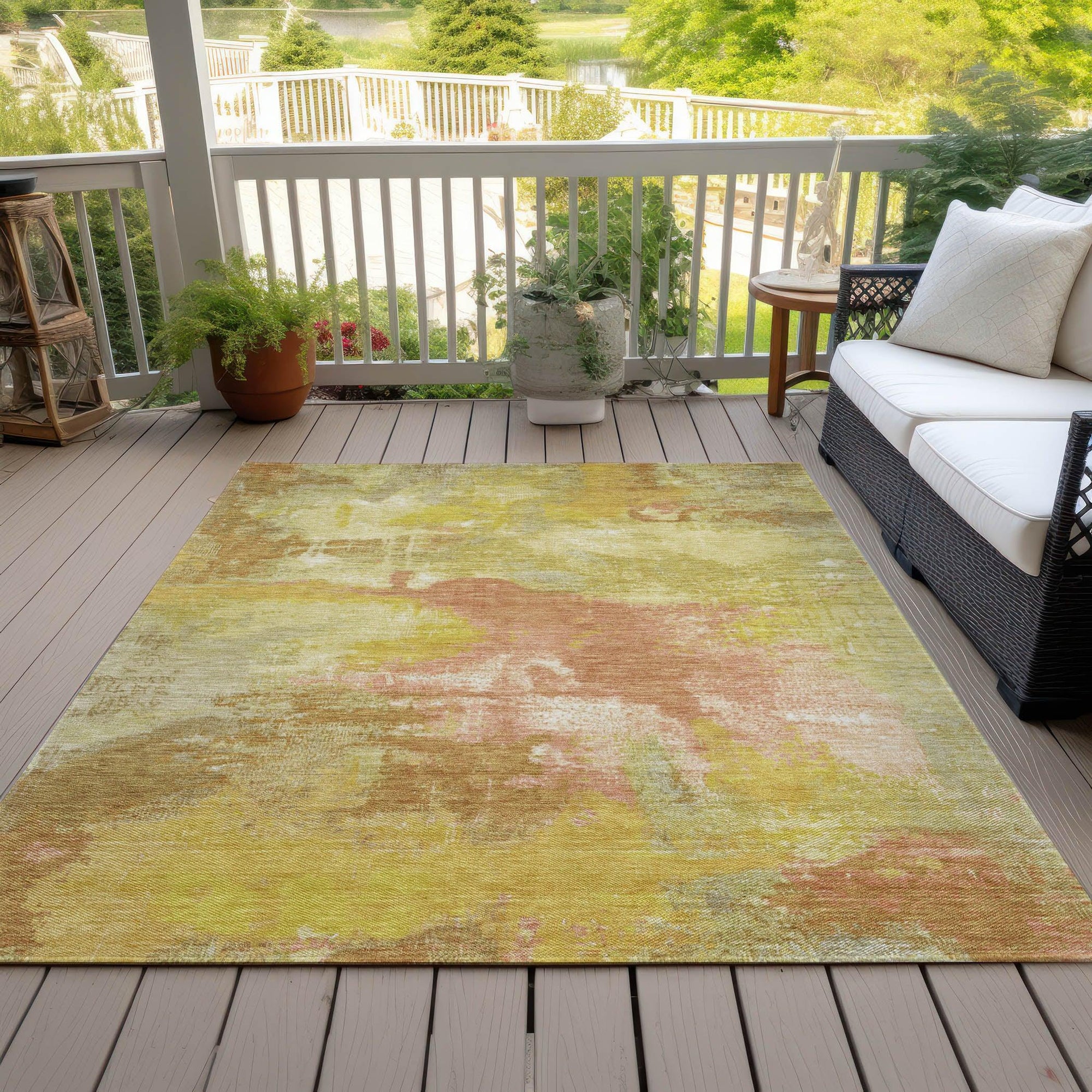 Addison Rugs Iriara Aloe Washable Indoor-Outdoor Rug
