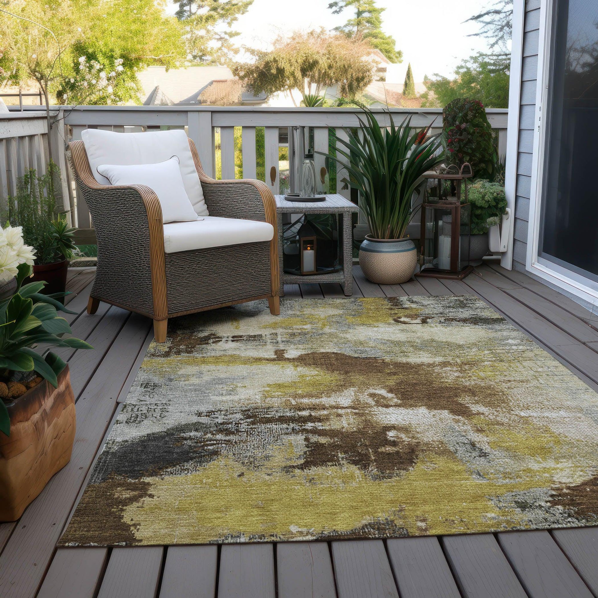 Addison Rugs Iriara Brown Washable Indoor-Outdoor Rug