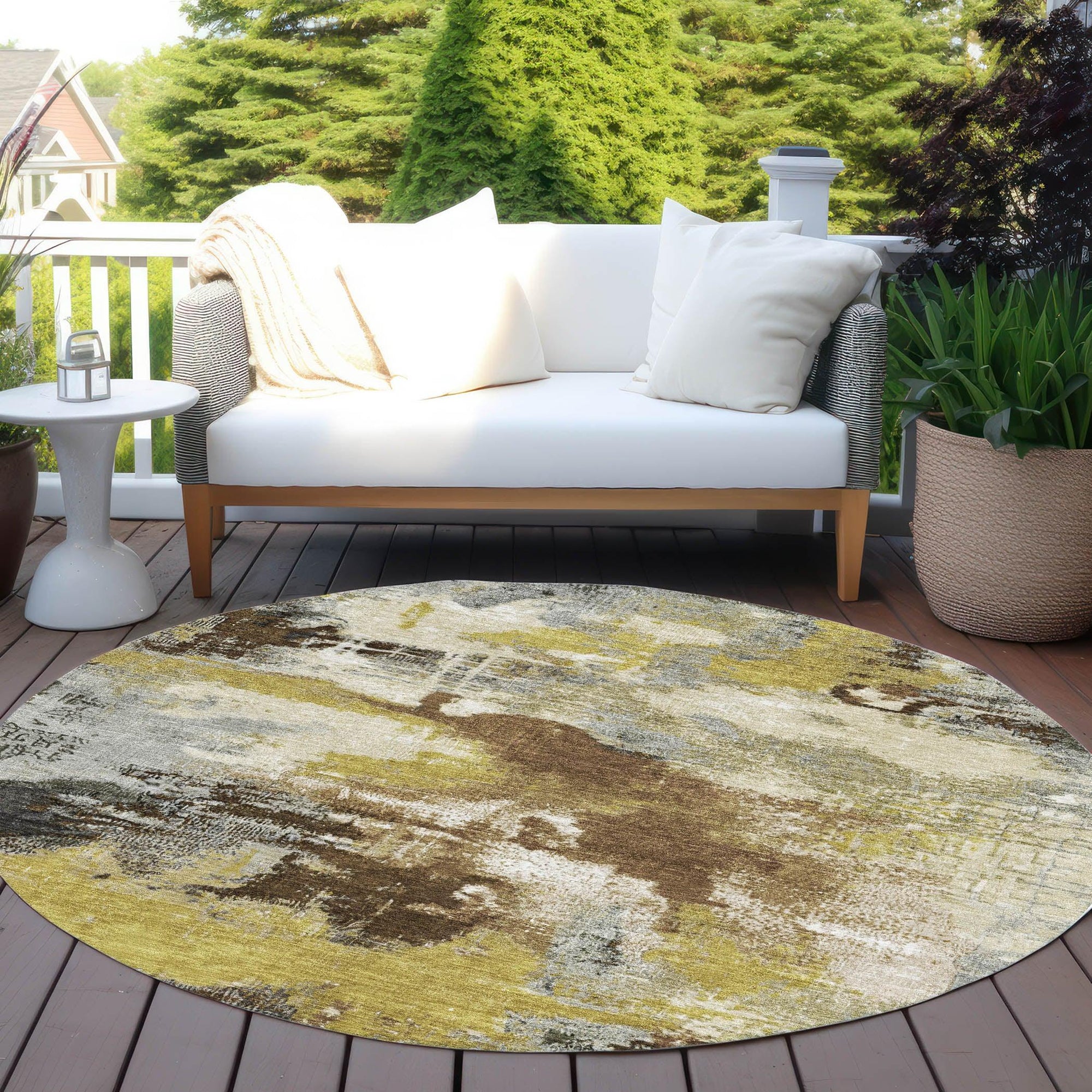 Addison Rugs Iriara Brown Washable Indoor-Outdoor Rug