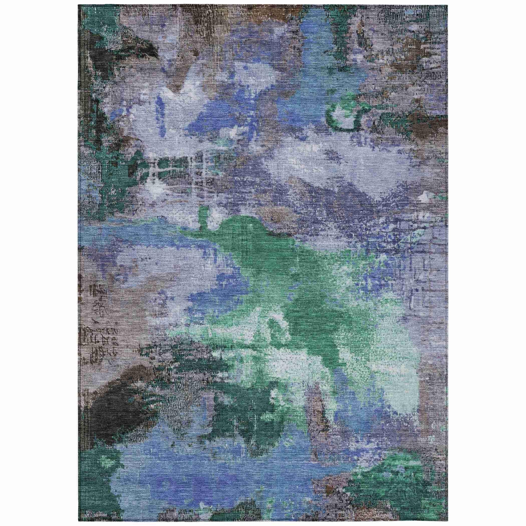 Addison Rugs Iriara Green Washable Indoor-Outdoor Rug