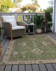 Addison Rugs Iriaris Green Washable Indoor-Outdoor Rug