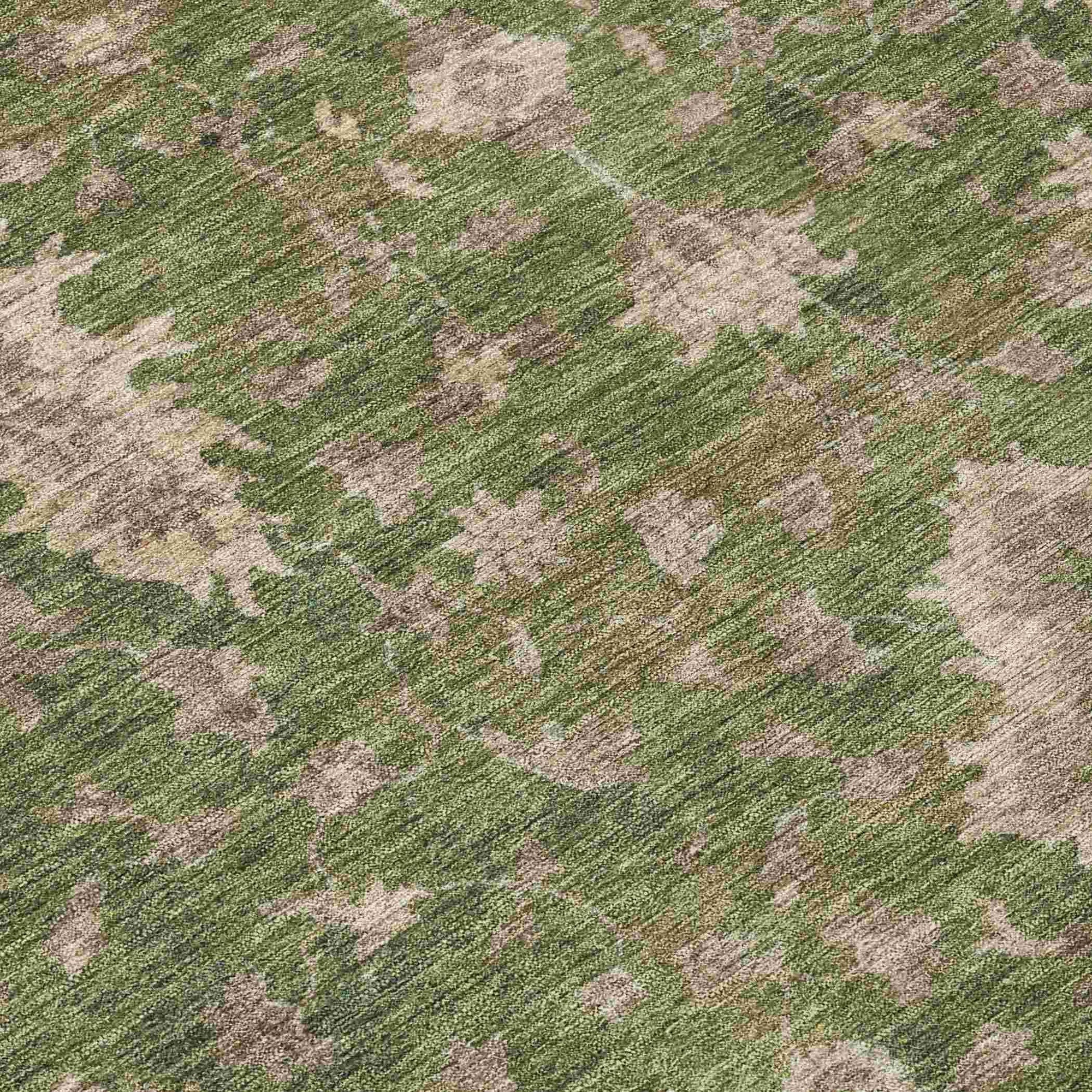Addison Rugs Iriaris Green Washable Indoor-Outdoor Rug