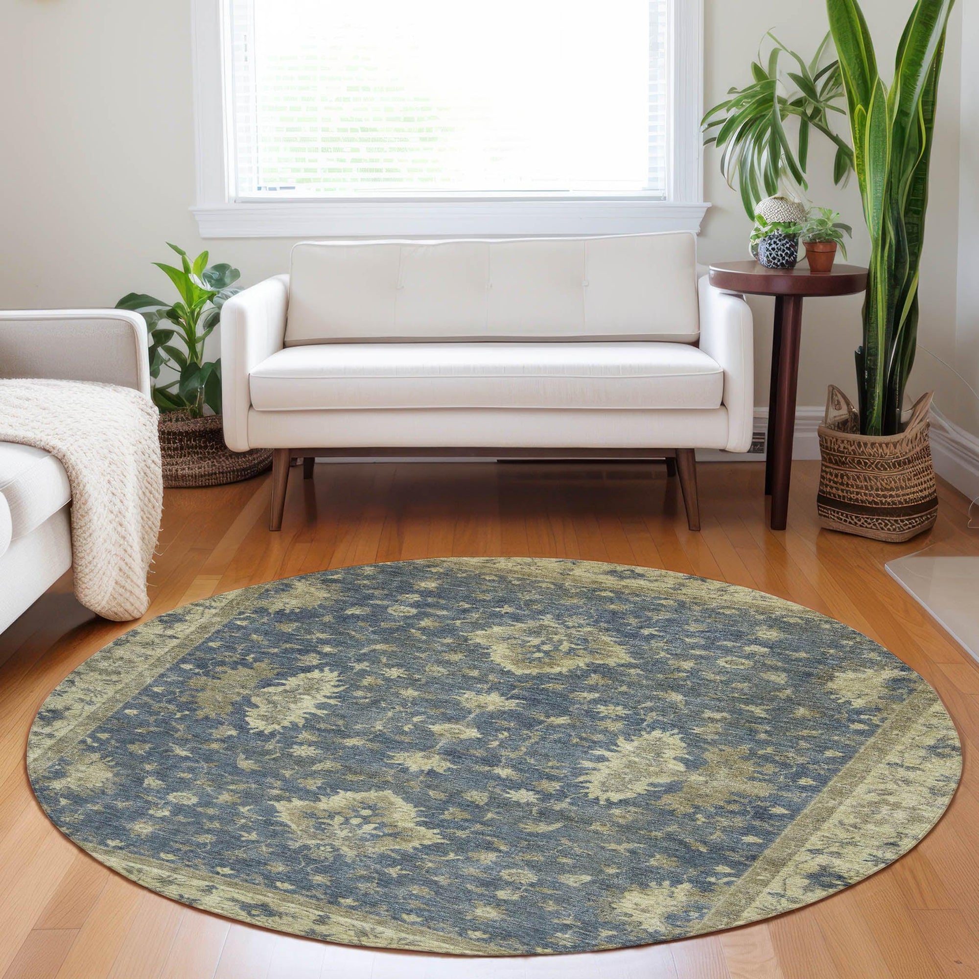 Addison Rugs Iriaris Blue Washable Indoor-Outdoor Rug