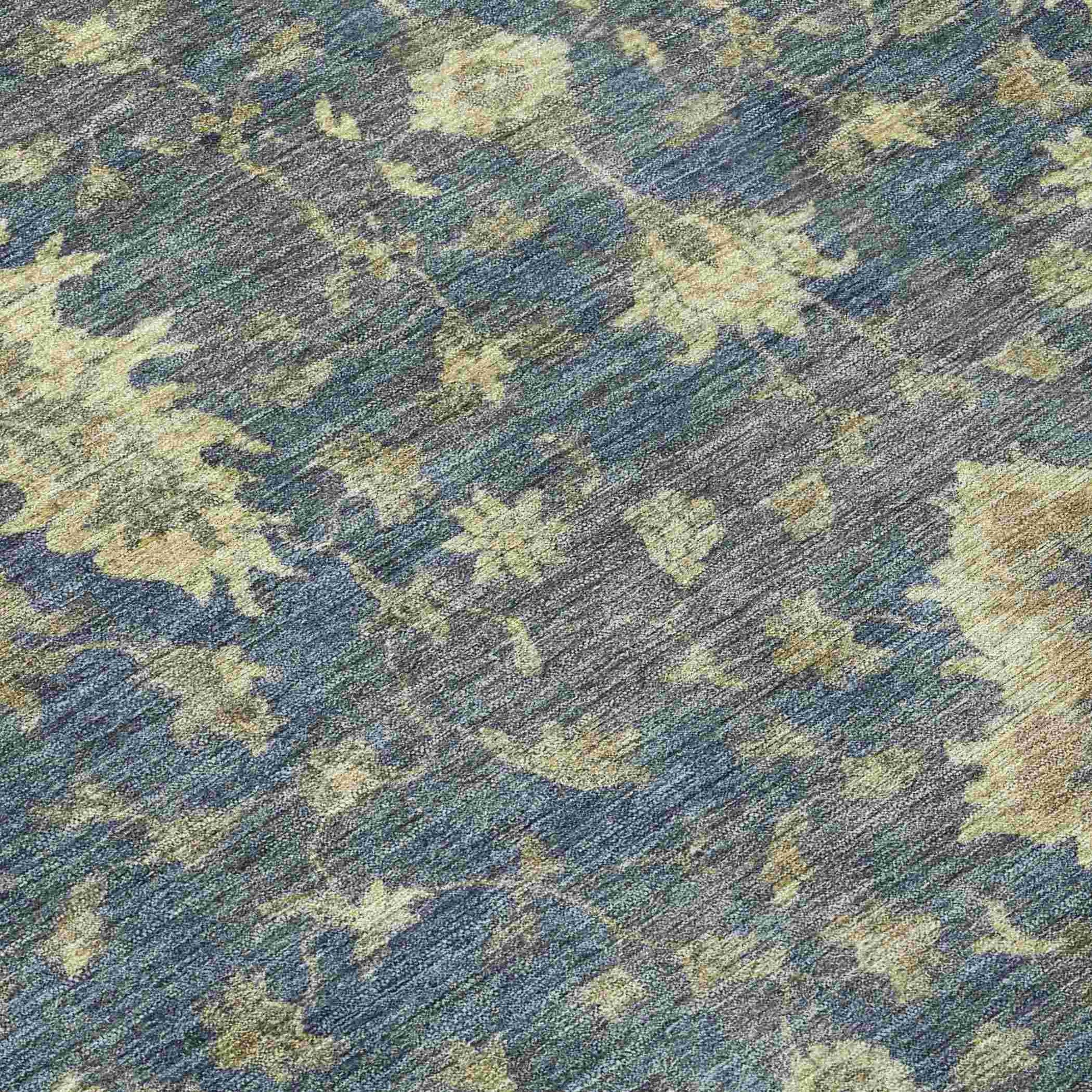 Addison Rugs Iriaris Blue Washable Indoor-Outdoor Rug