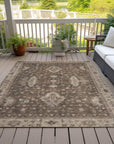 Addison Rugs Iriaris Brown Washable Indoor-Outdoor Rug