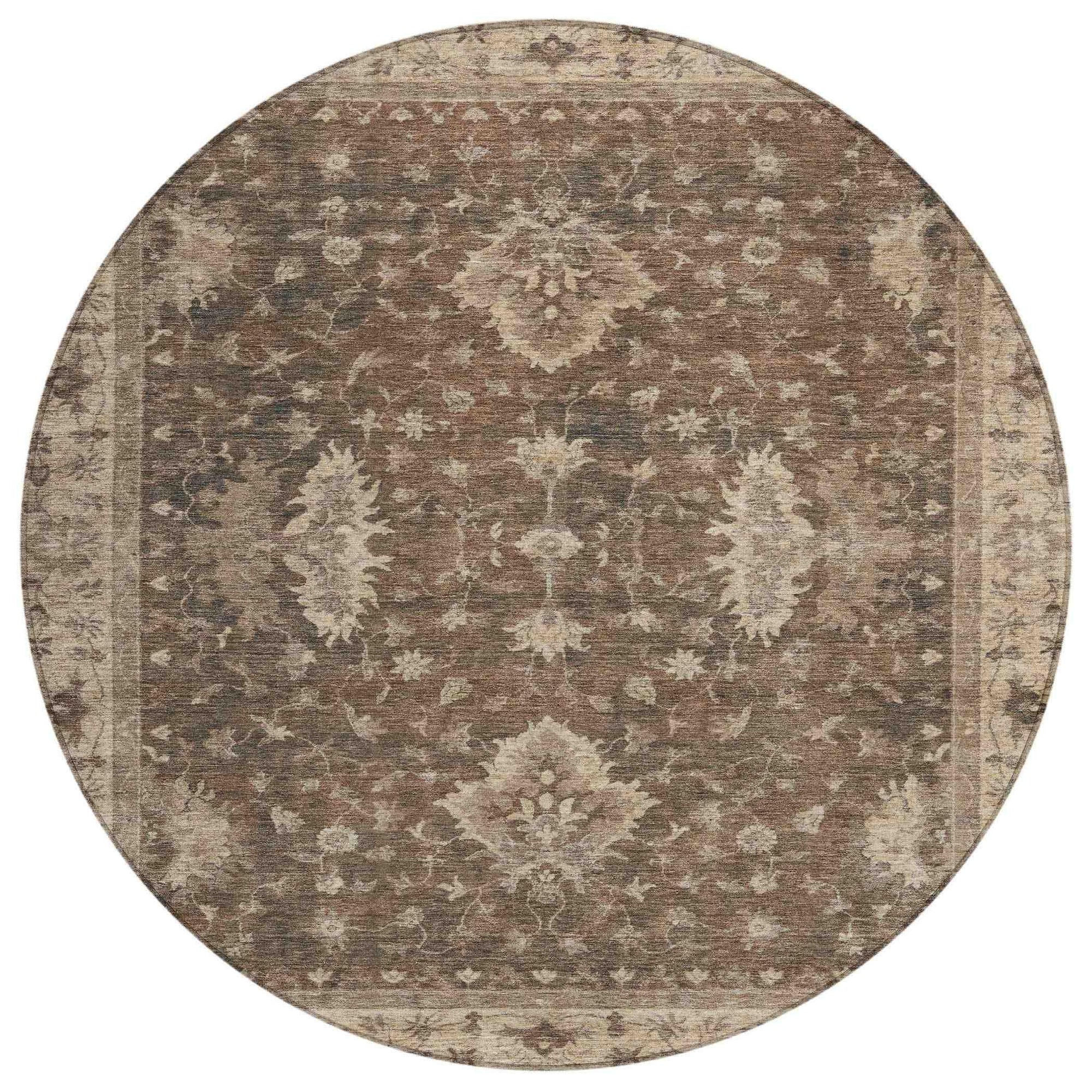Addison Rugs Iriaris Brown Washable Indoor-Outdoor Rug