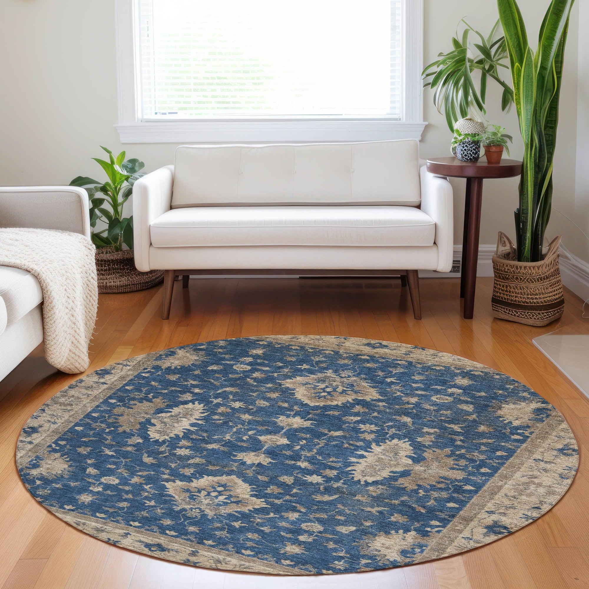 Addison Rugs Iriaris Navy Washable Indoor-Outdoor Rug