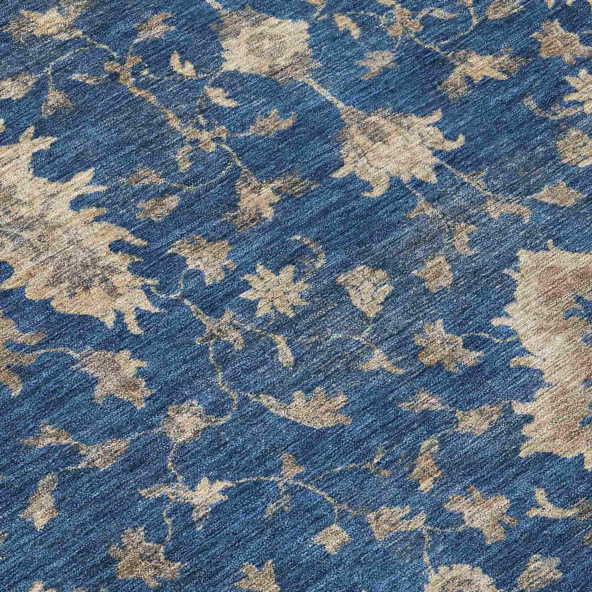 Addison Rugs Iriaris Navy Washable Indoor-Outdoor Rug