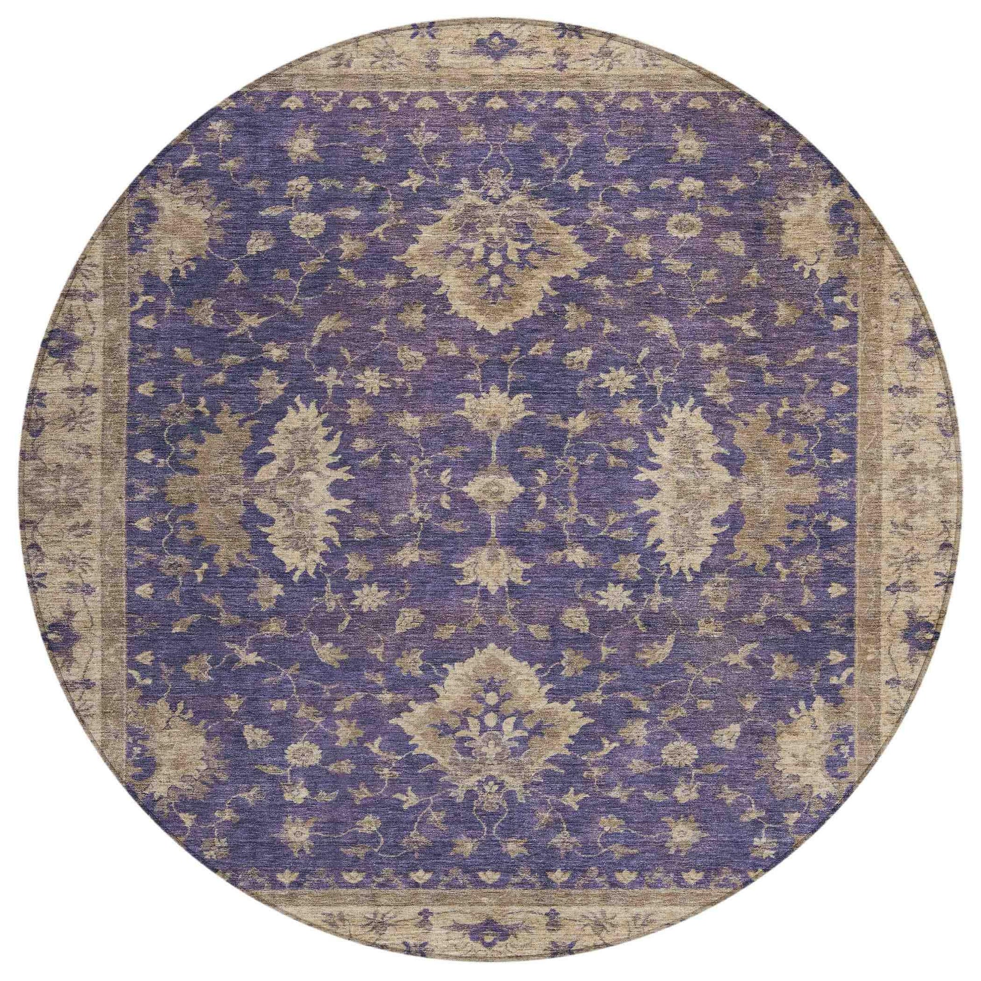 Addison Rugs Iriaris Purple Washable Indoor-Outdoor Rug