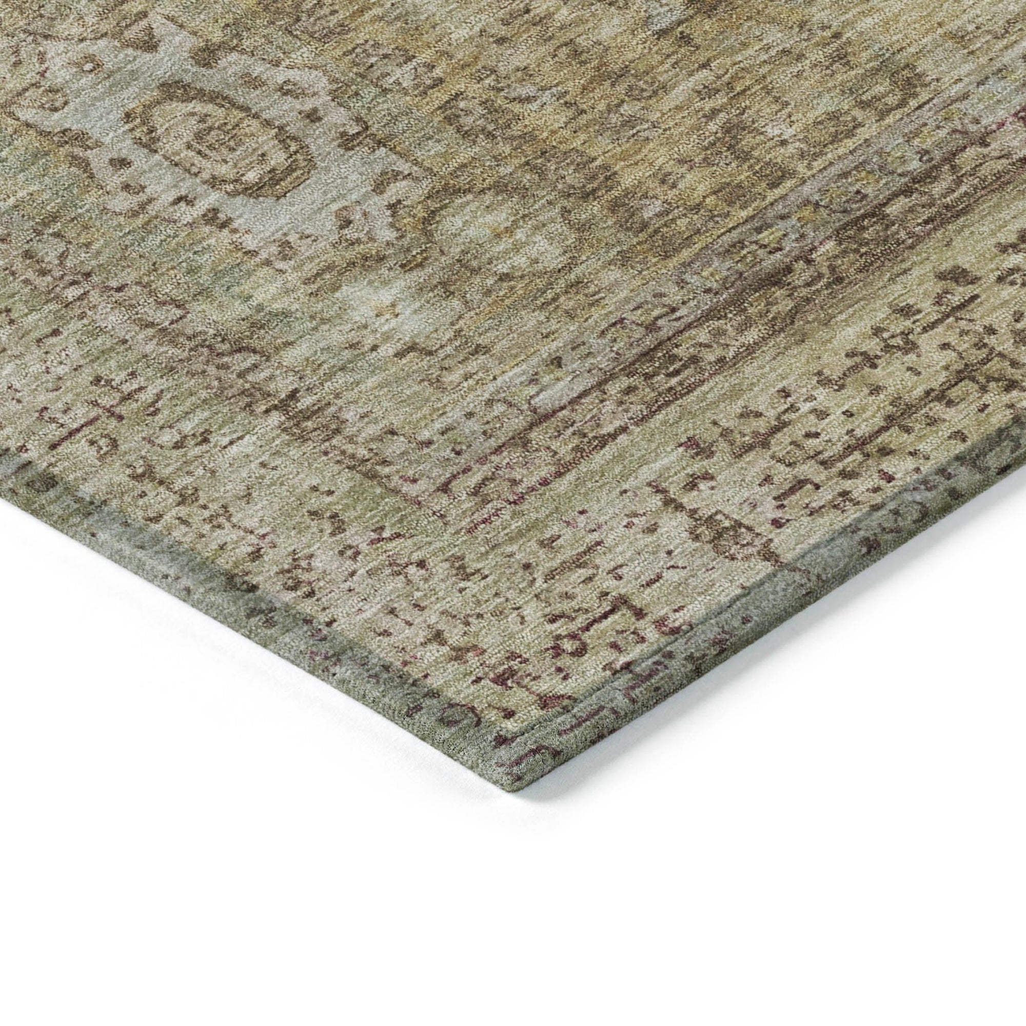 Irias Brown Washable Indoor-Outdoor Rug