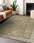 Irias Brown Washable Indoor-Outdoor Rug