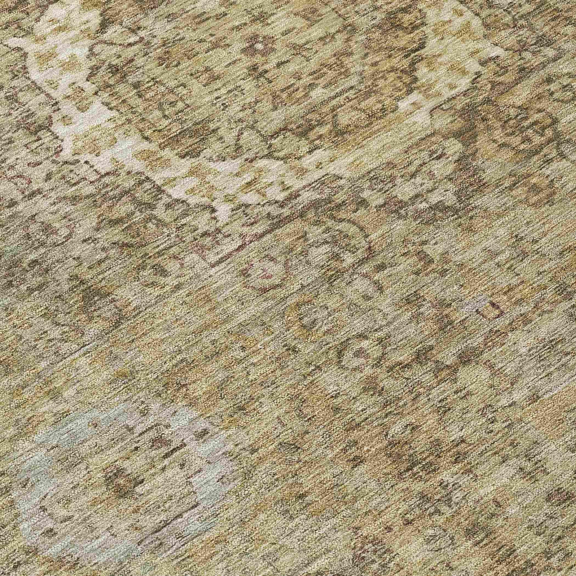 Irias Brown Washable Indoor-Outdoor Rug
