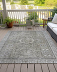 Addison Rugs Irias Gray Washable Indoor-Outdoor Rug