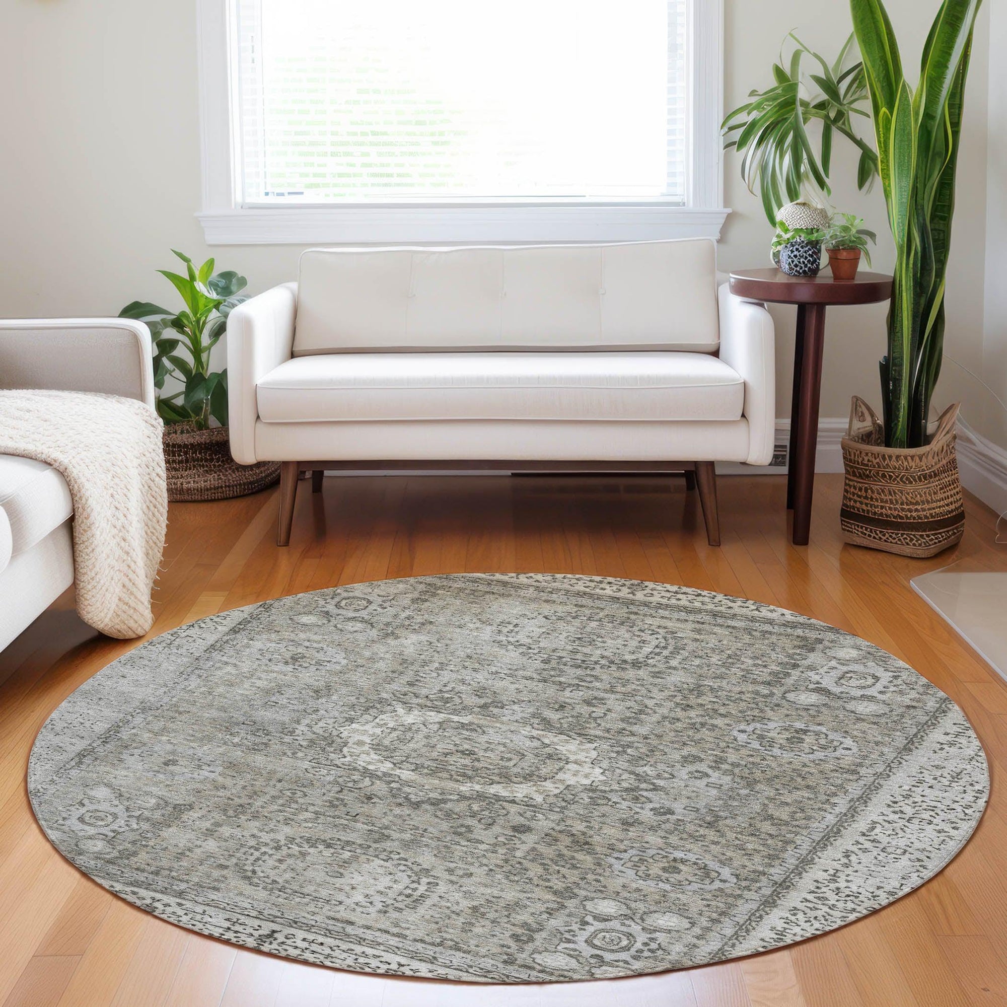 Addison Rugs Irias Gray Washable Indoor-Outdoor Rug