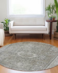Addison Rugs Irias Gray Washable Indoor-Outdoor Rug