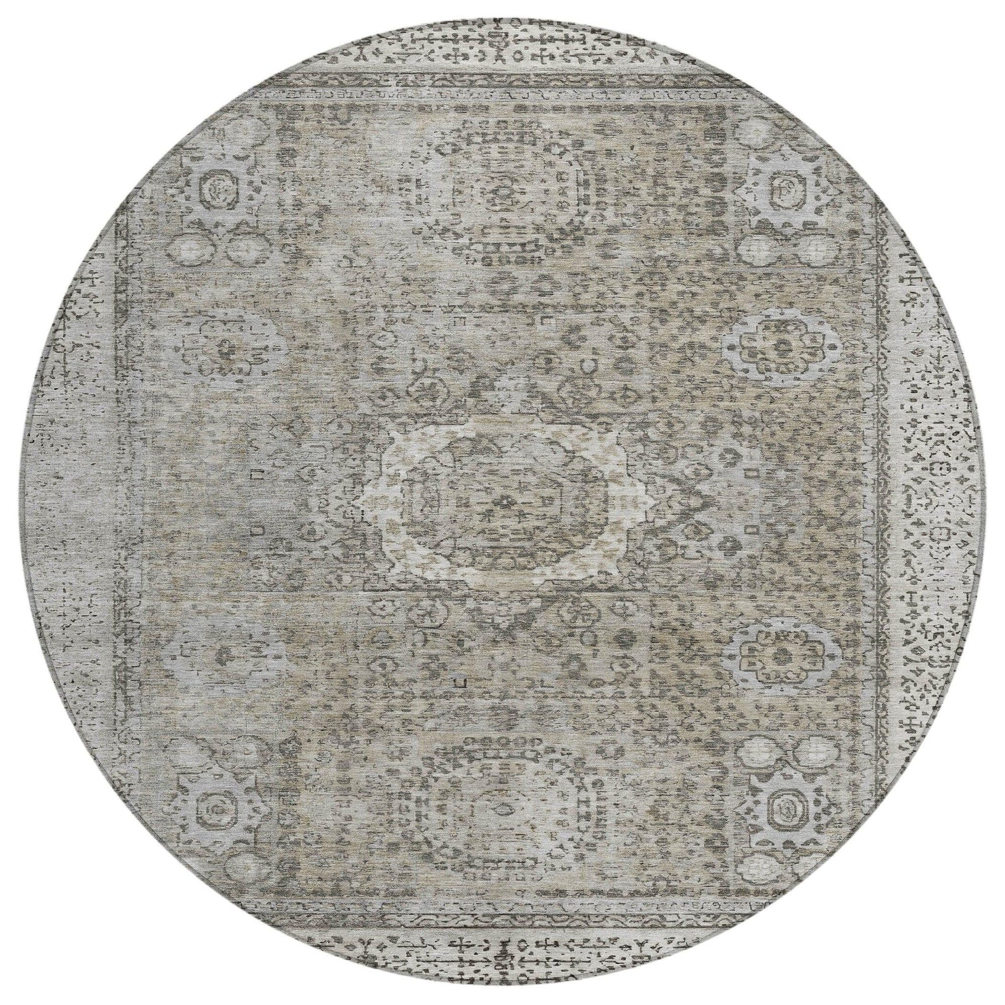Addison Rugs Irias Gray Washable Indoor-Outdoor Rug