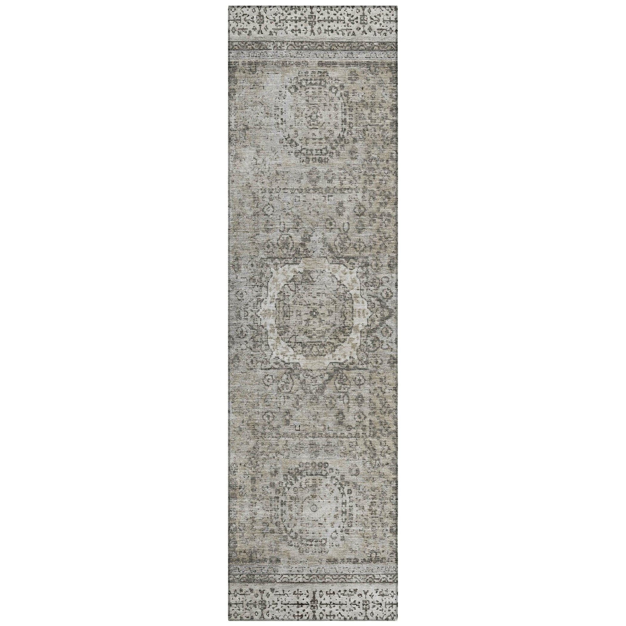Addison Rugs Irias Gray Washable Indoor-Outdoor Rug