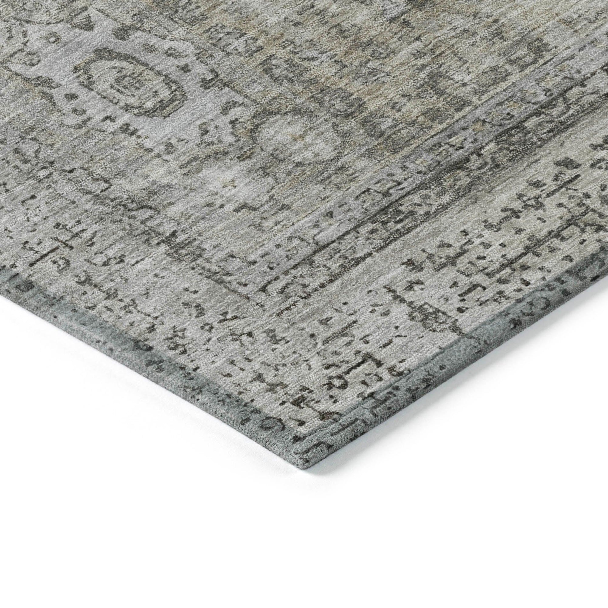 Addison Rugs Irias Gray Washable Indoor-Outdoor Rug