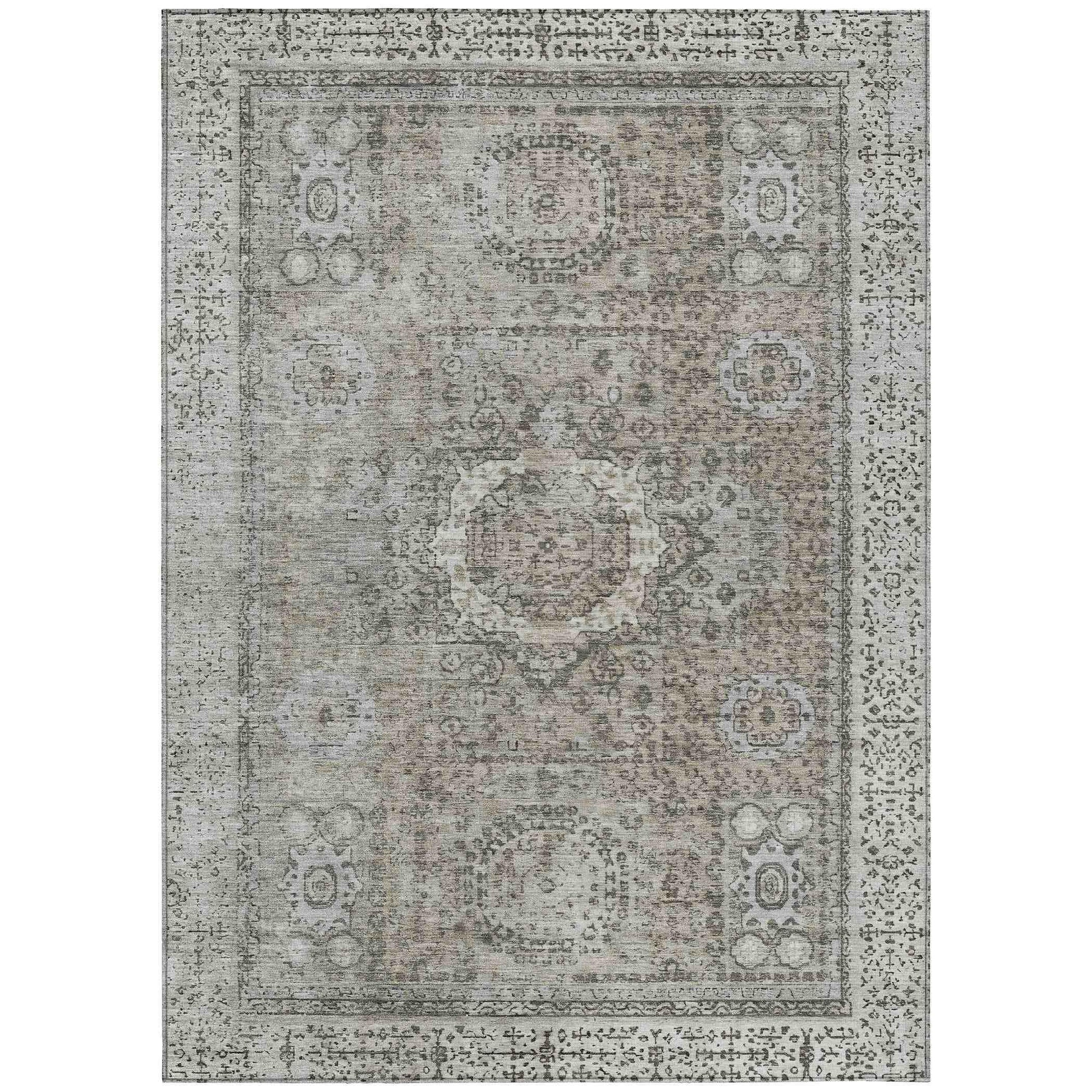 Addison Rugs Irias Gray Washable Indoor-Outdoor Rug
