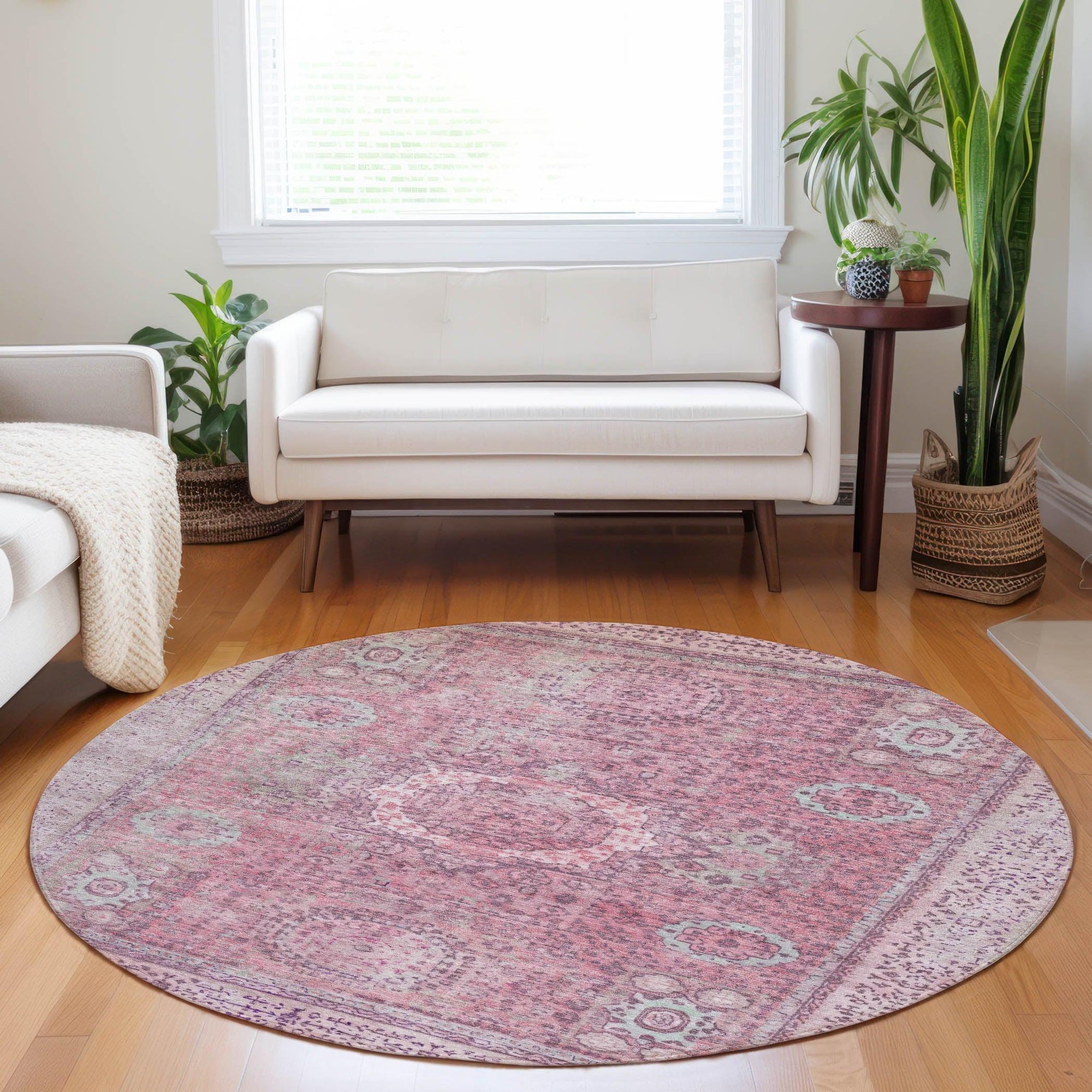Addison Rugs Irias Pink Washable Indoor-Outdoor Rug