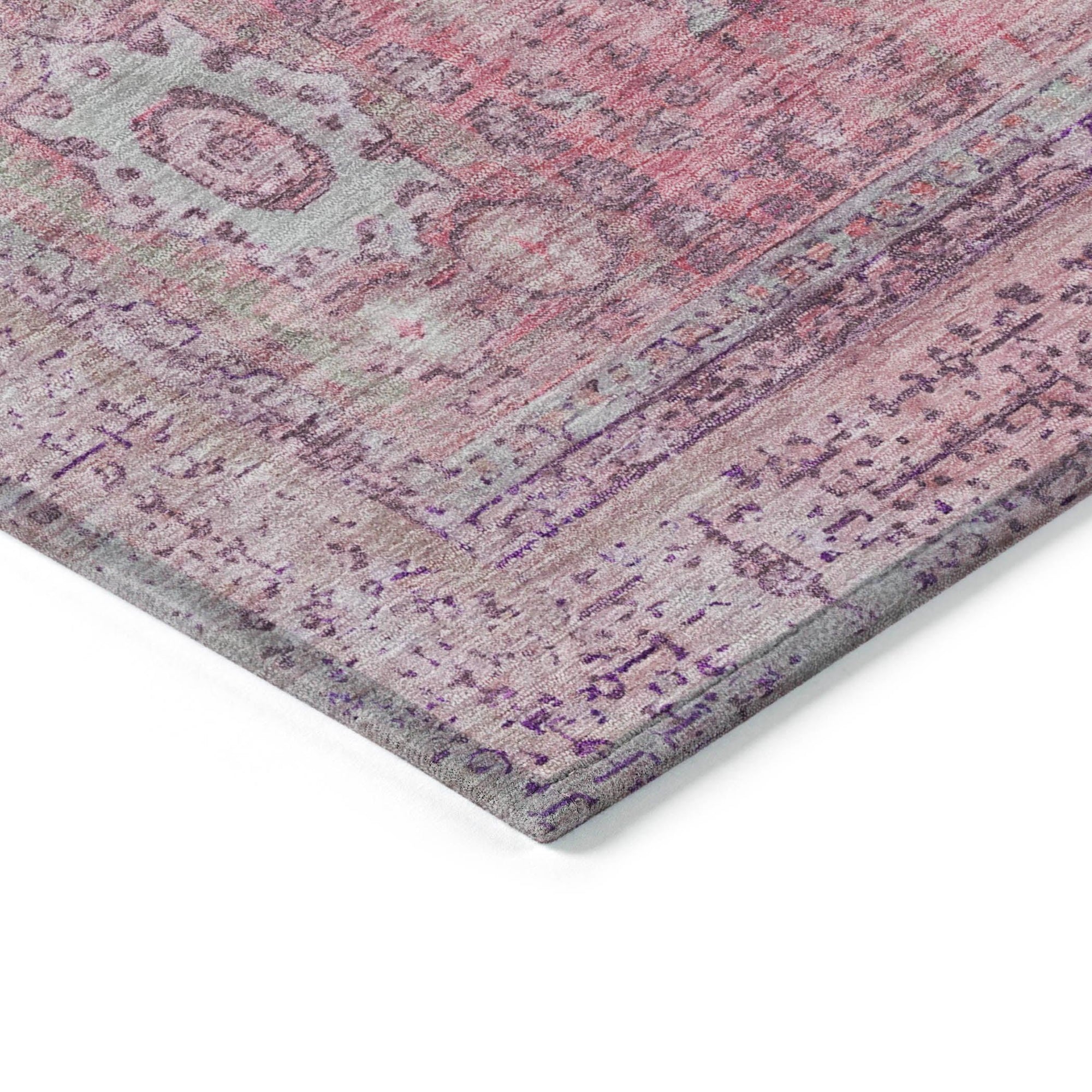 Addison Rugs Irias Pink Washable Indoor-Outdoor Rug