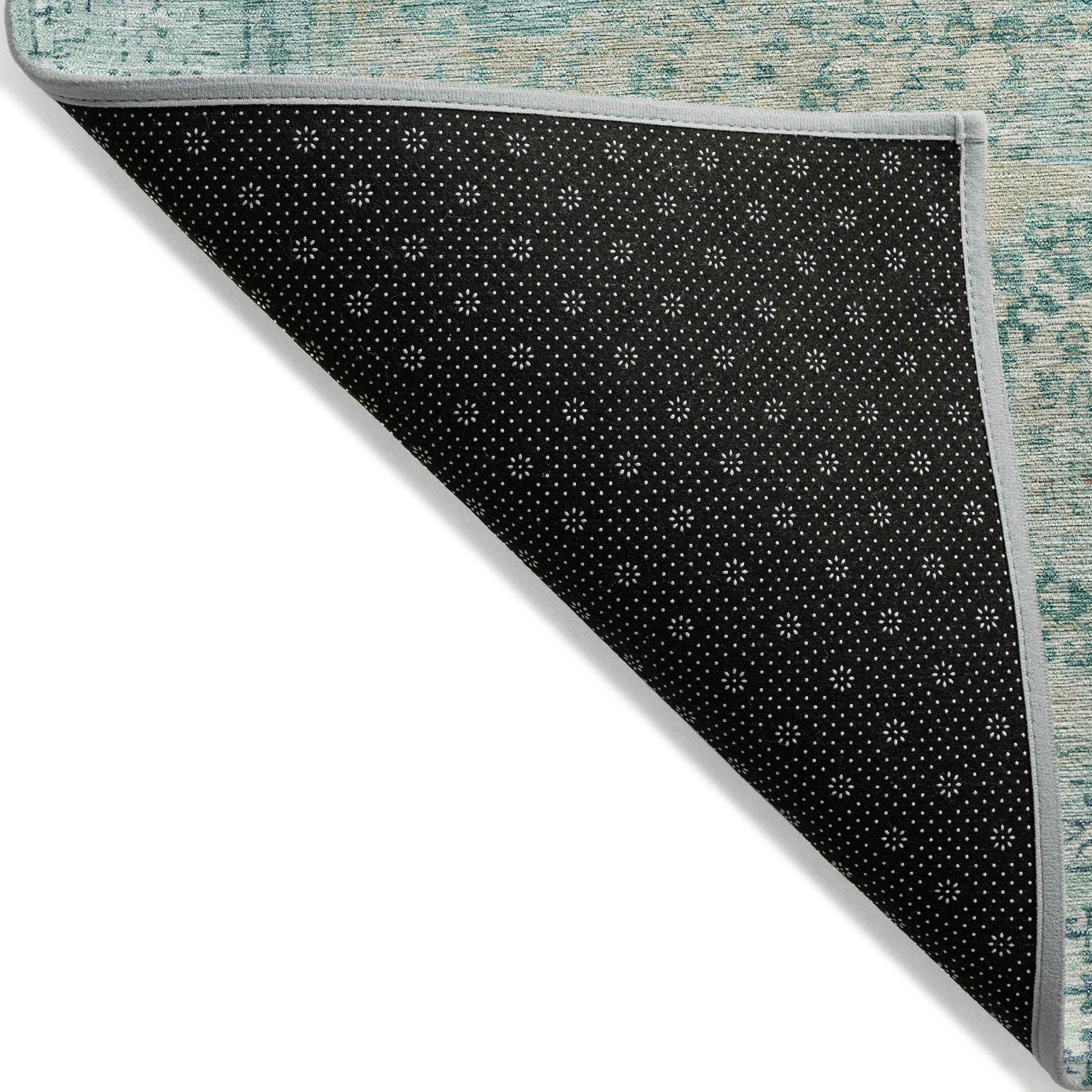 Addison Rugs Irias Teal Washable Indoor-Outdoor Rug