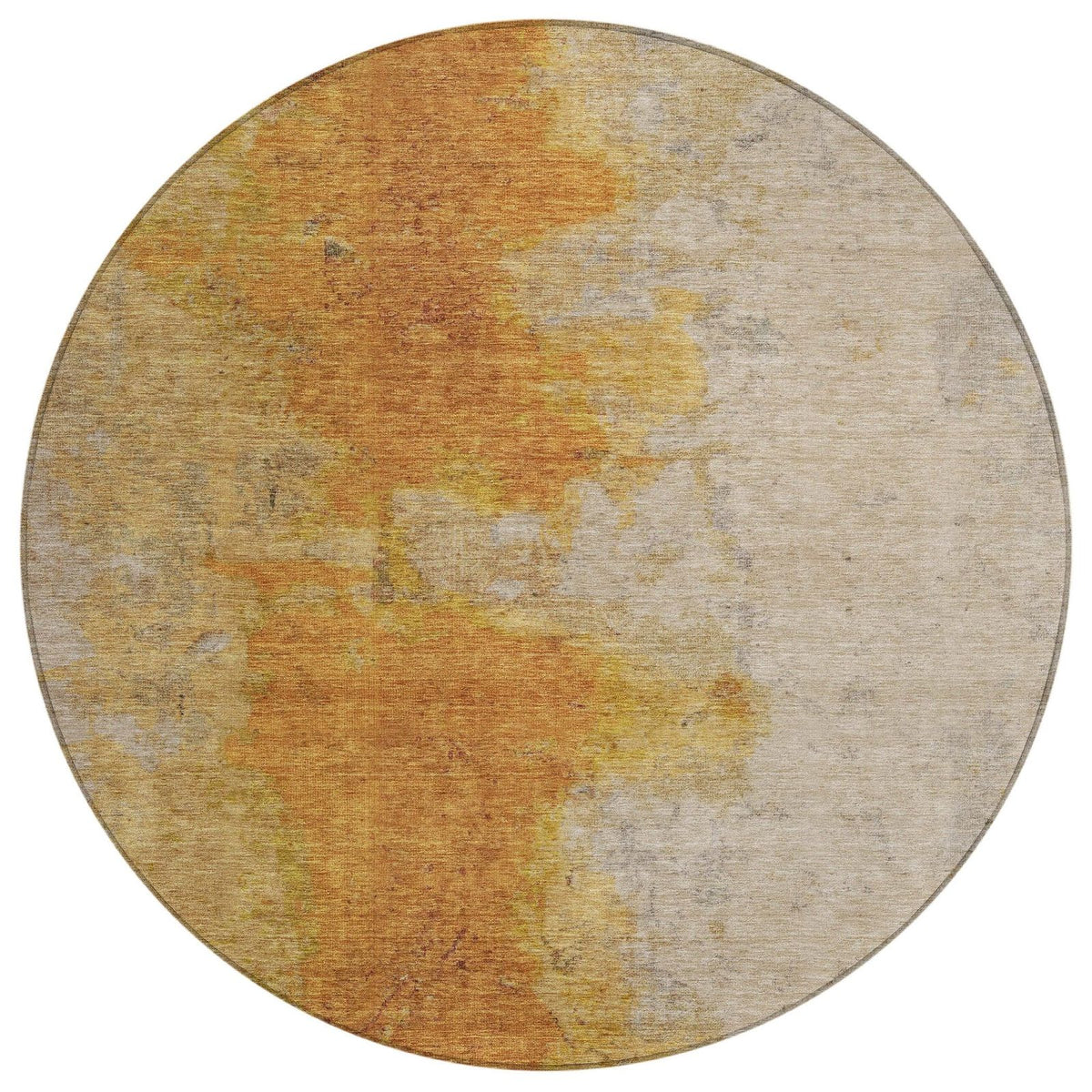 Iriel Orange Washable Indoor-Outdoor Rug - Area Rug, Ships in 2-3 Days - view 8