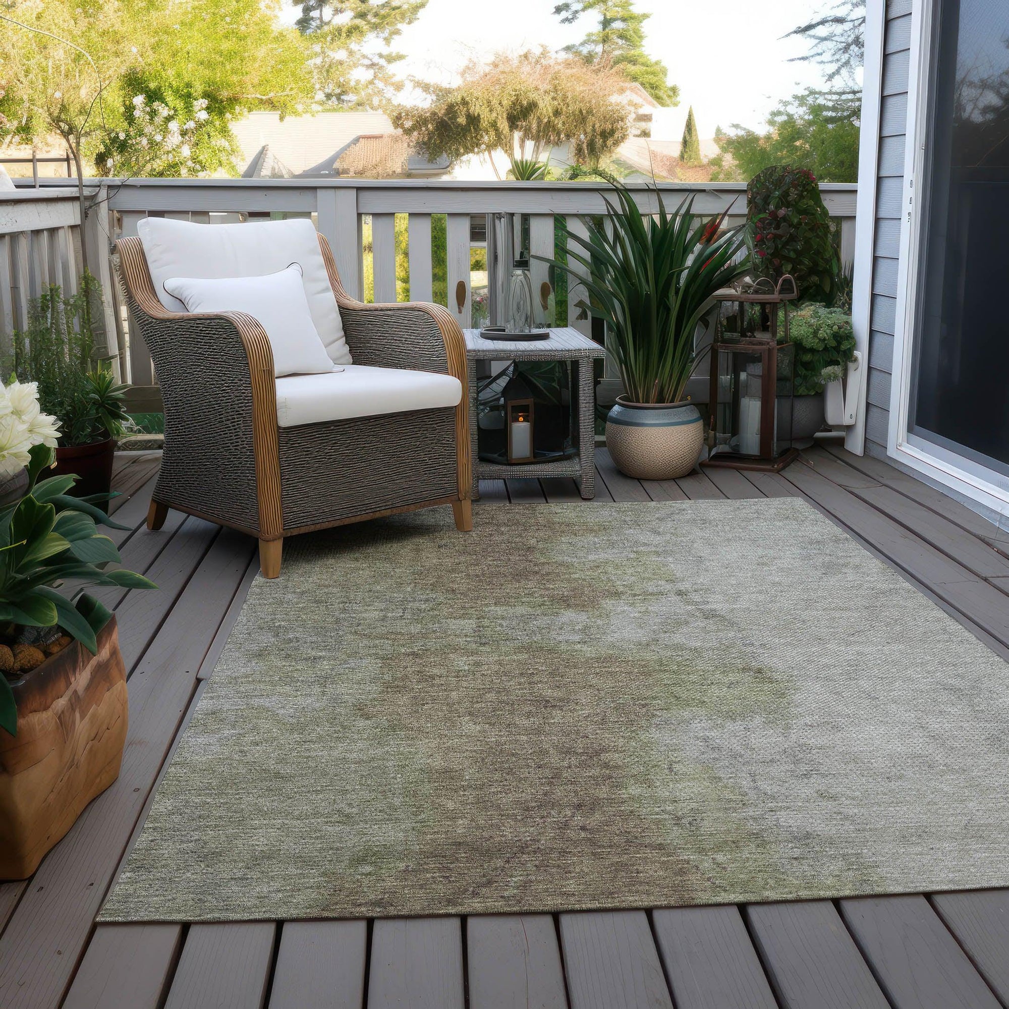 Addison Rugs Iriel Brown Washable Indoor-Outdoor Rug