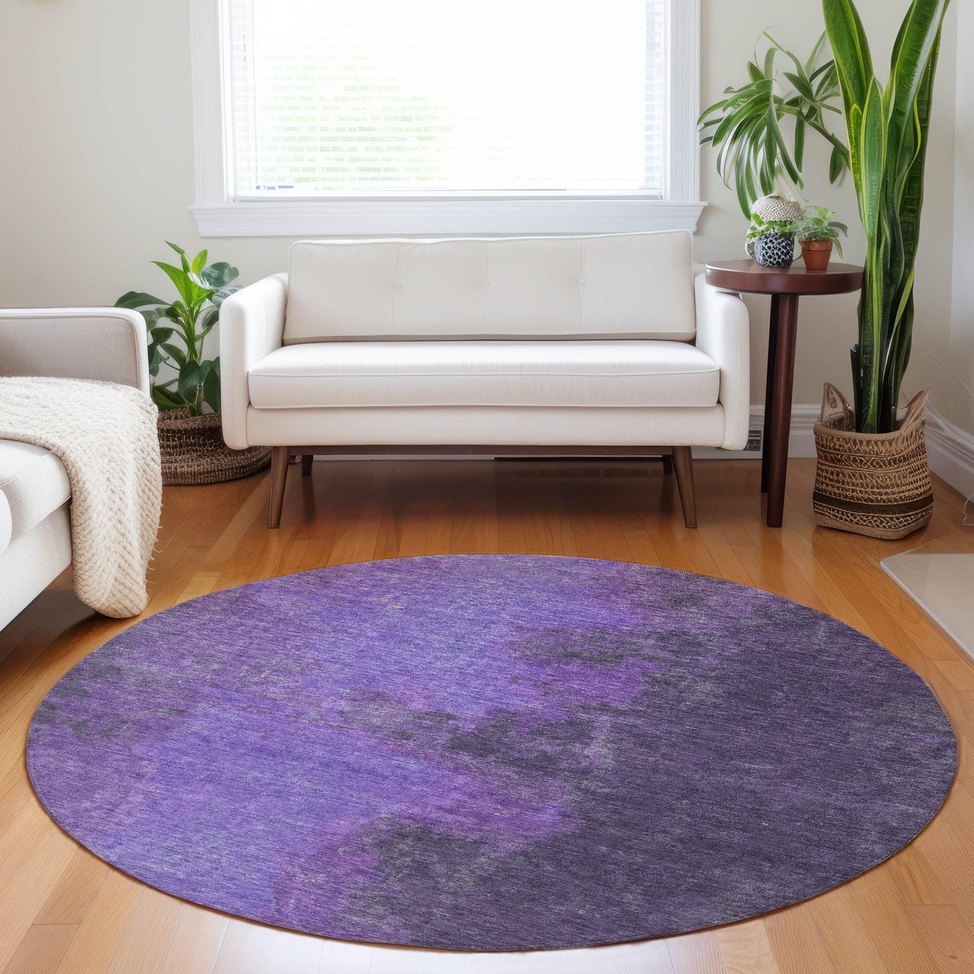 Addison Rugs Iriion Purple Washable Indoor-Outdoor Rug