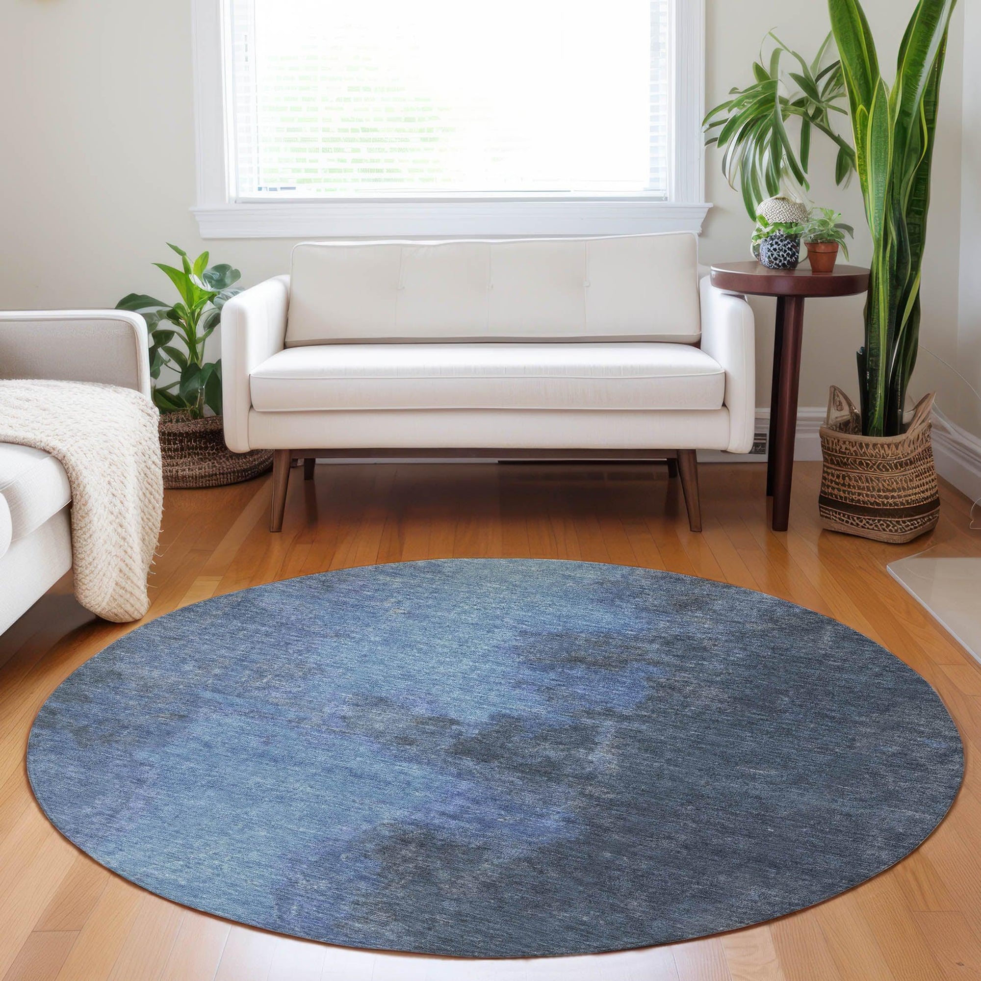 Addison Rugs Iriion Blue Washable Indoor-Outdoor Rug