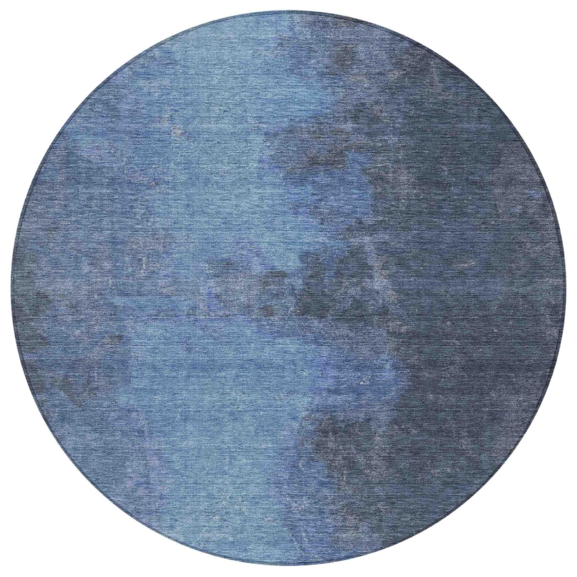 Addison Rugs Iriion Blue Washable Indoor-Outdoor Rug