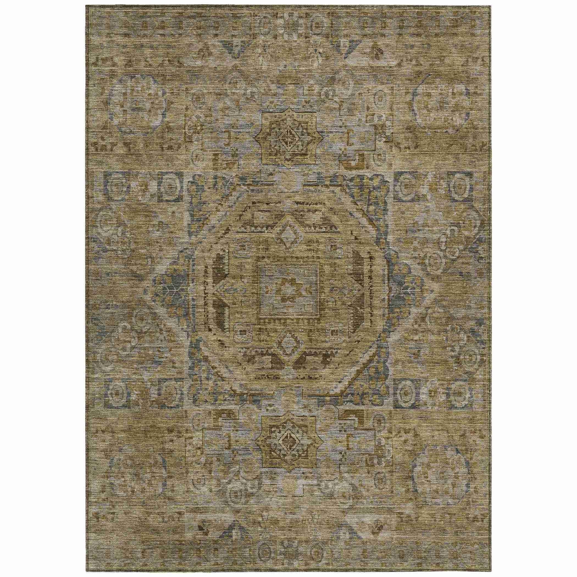 Addison Rugs Iriir Brown Washable Indoor-Outdoor Rug