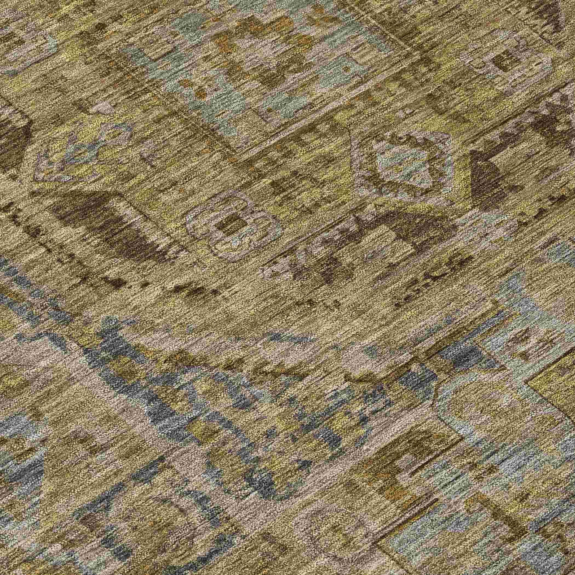 Addison Rugs Iriir Brown Washable Indoor-Outdoor Rug