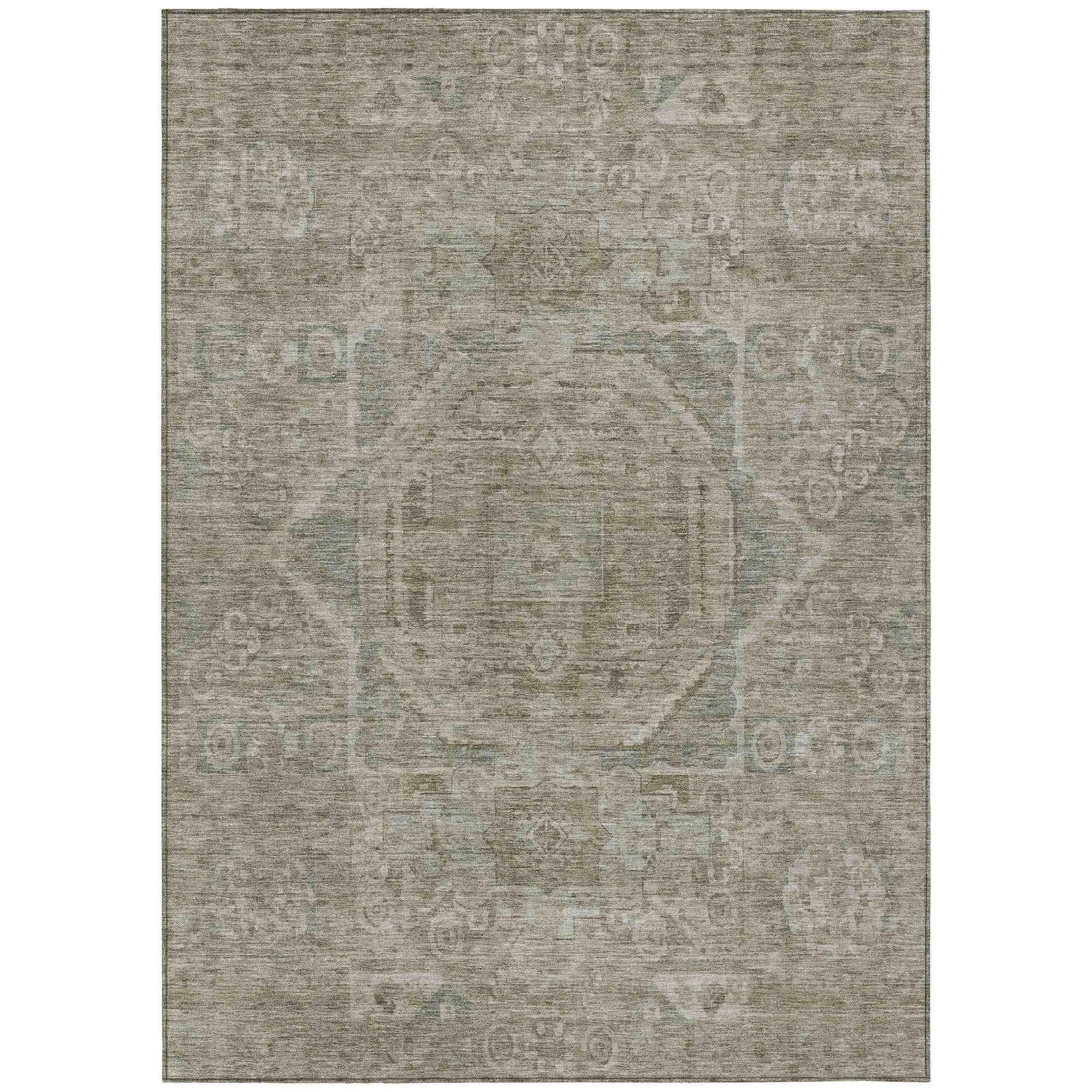 Addison Rugs Iriir Gray Washable Indoor-Outdoor Rug