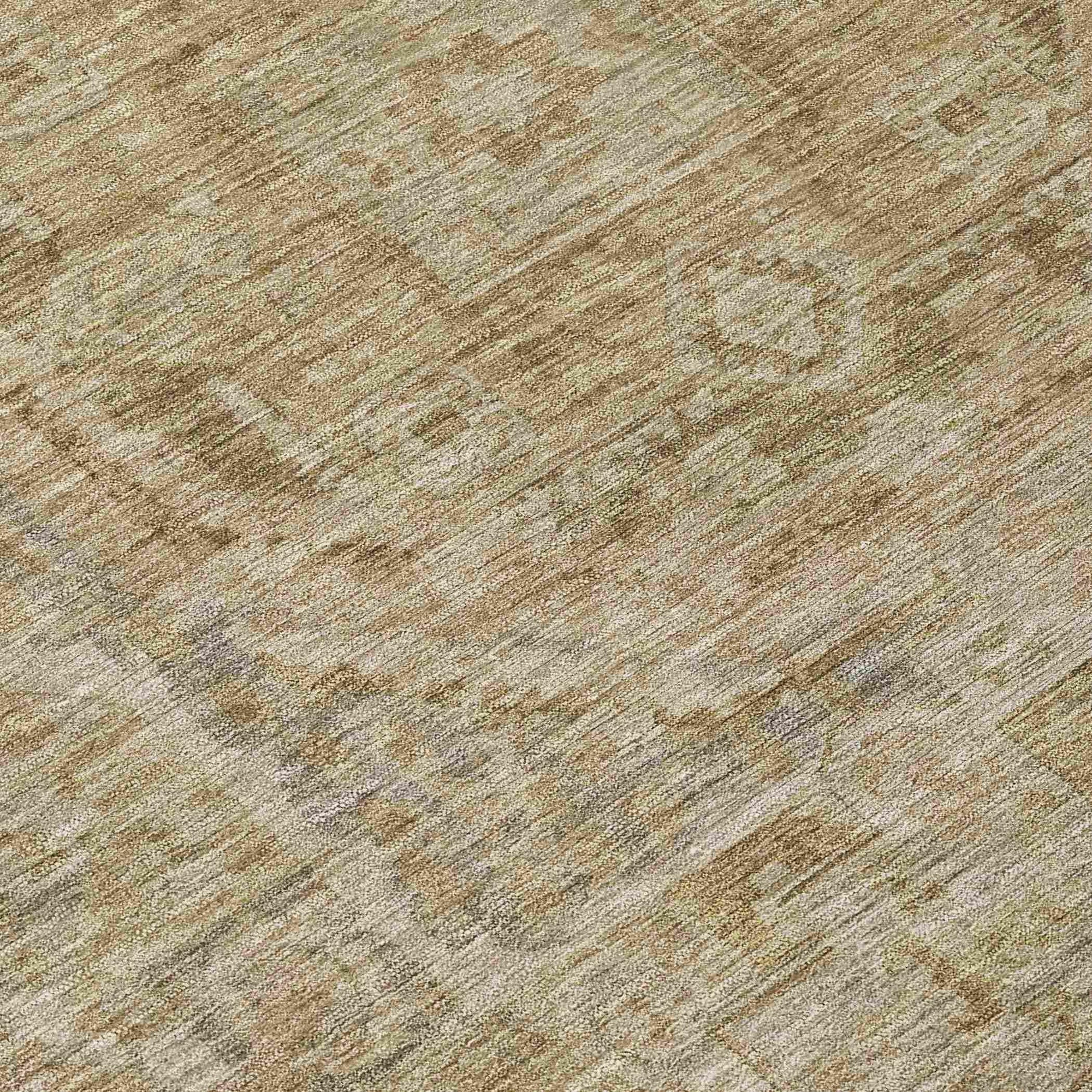 Addison Rugs Iriir Tan Washable Indoor-Outdoor Rug