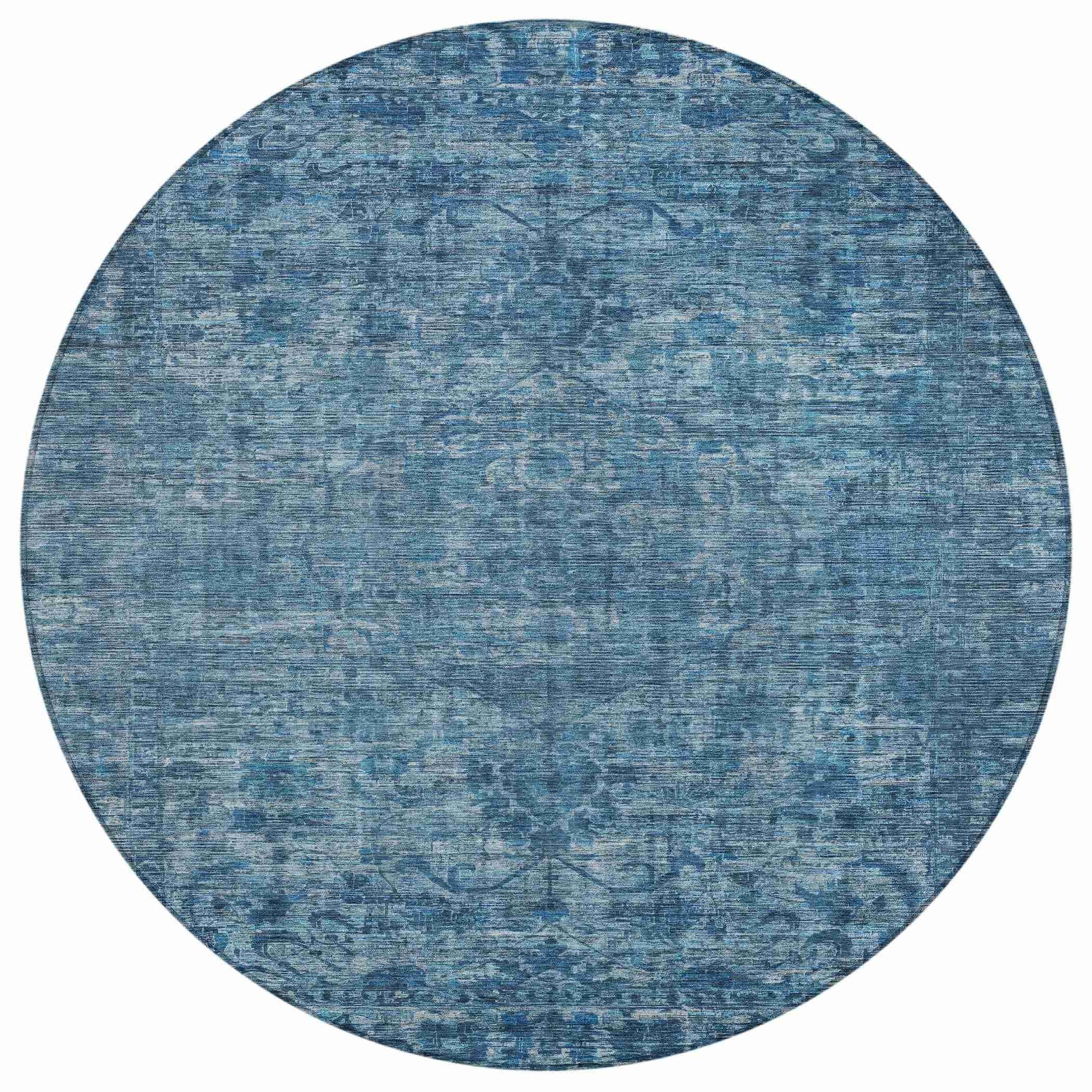 Addison Rugs Iriira Blue Washable Indoor-Outdoor Rug