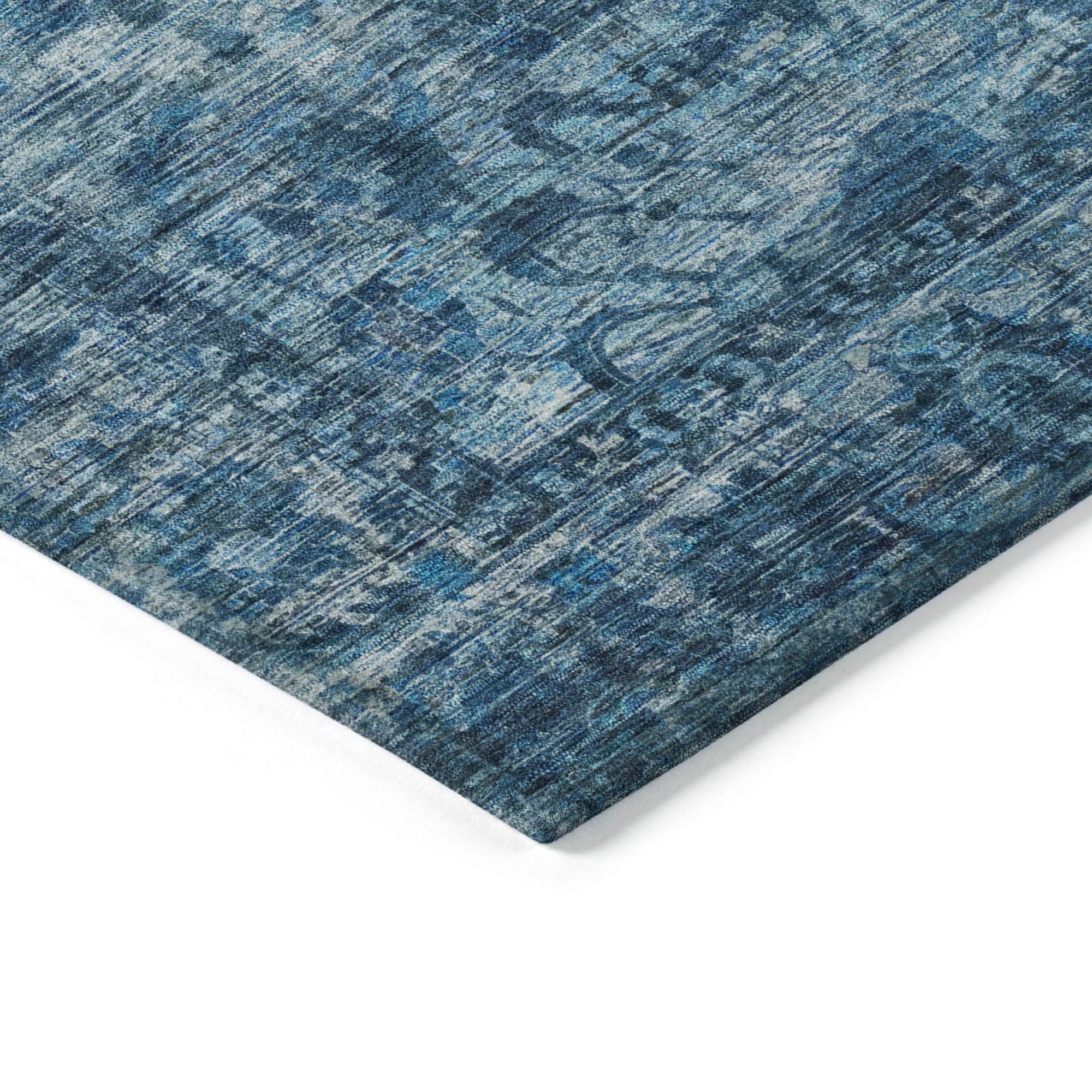 Addison Rugs Iriira Blue Washable Indoor-Outdoor Rug