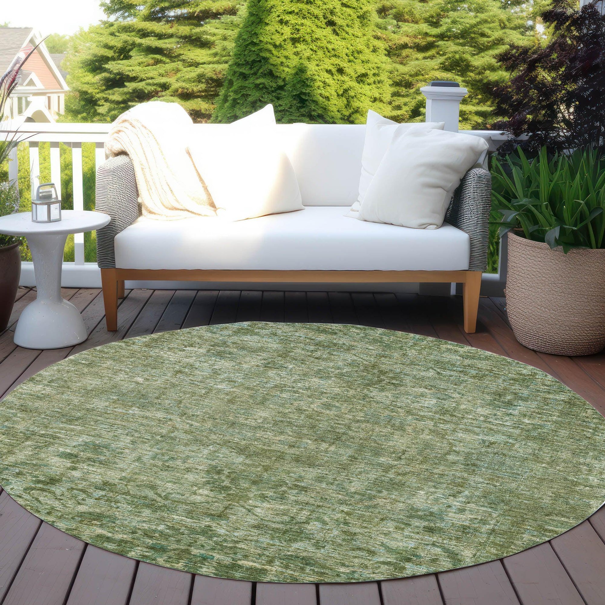 Addison Rugs Iriira Green Washable Indoor-Outdoor Rug