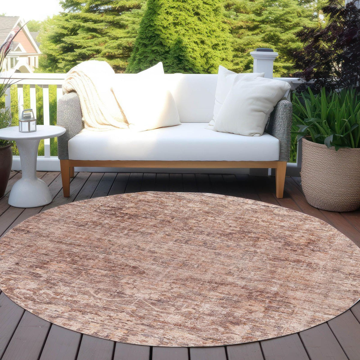 Addison Rugs Iriira Orange Washable Indoor-Outdoor Rug