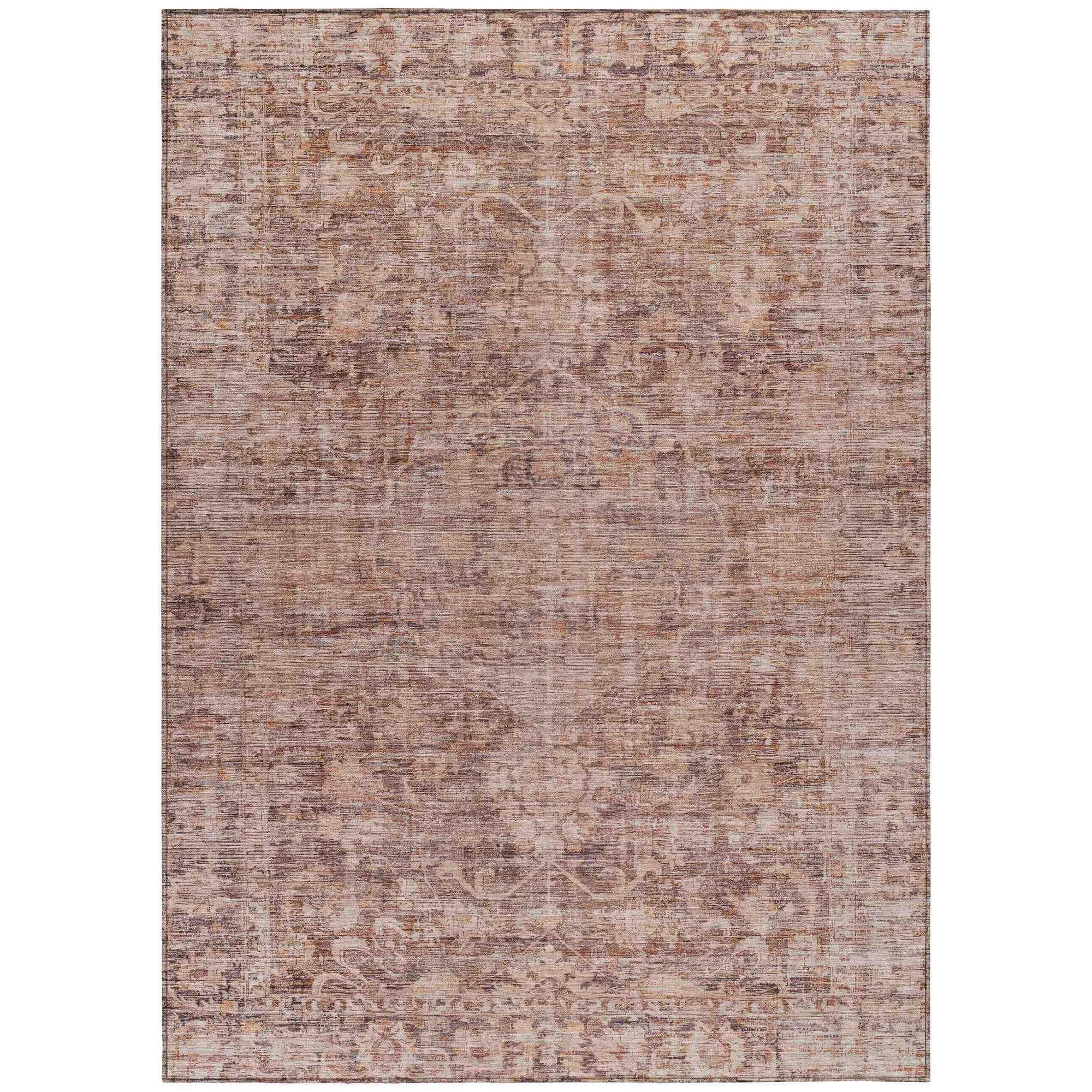 Addison Rugs Iriira Orange Washable Indoor-Outdoor Rug