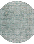 Addison Rugs Iriira Teal Washable Indoor-Outdoor Rug