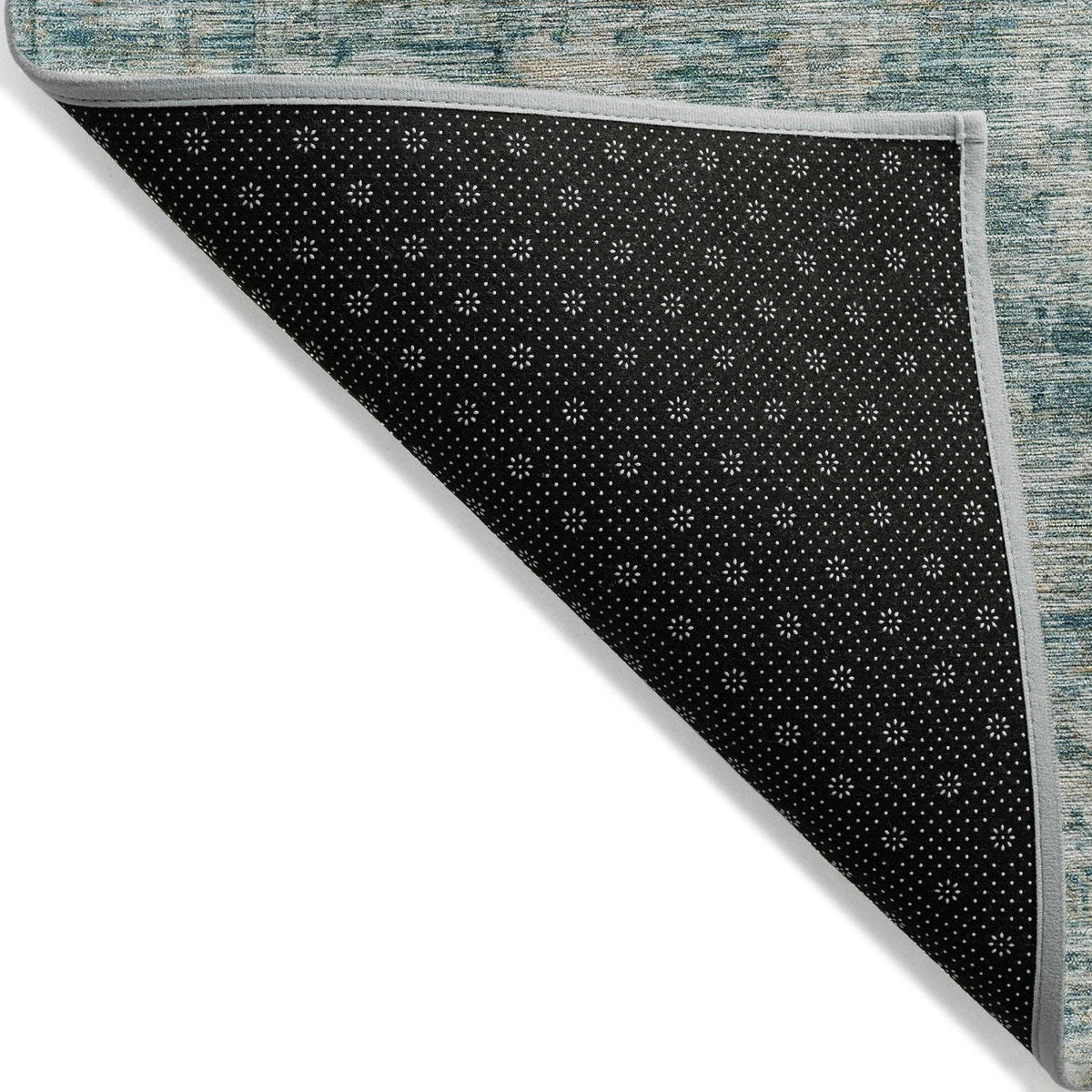 Addison Rugs Iriira Teal Washable Indoor-Outdoor Rug