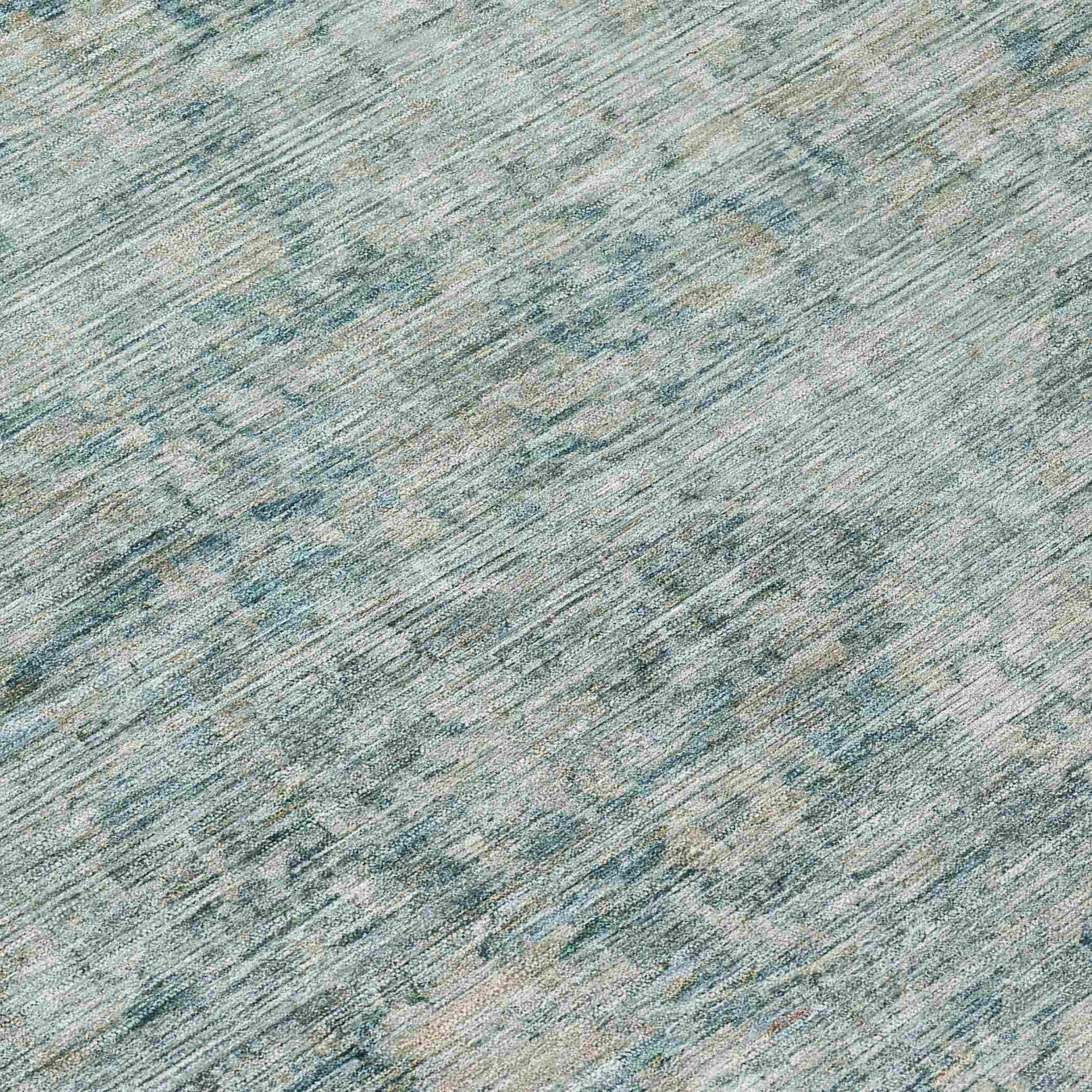 Addison Rugs Iriira Teal Washable Indoor-Outdoor Rug