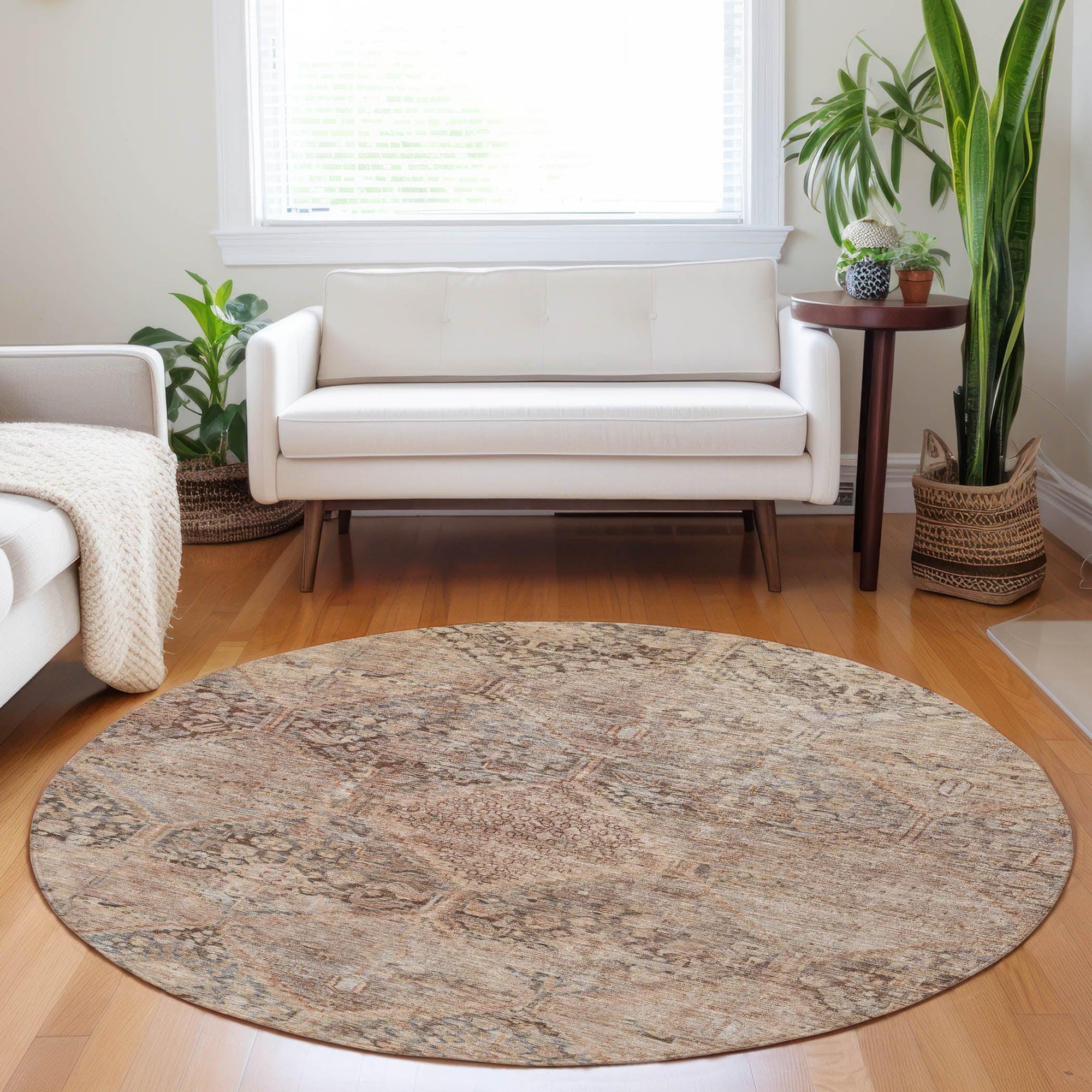 Addison Rugs Iriius Orange Washable Indoor-Outdoor Rug